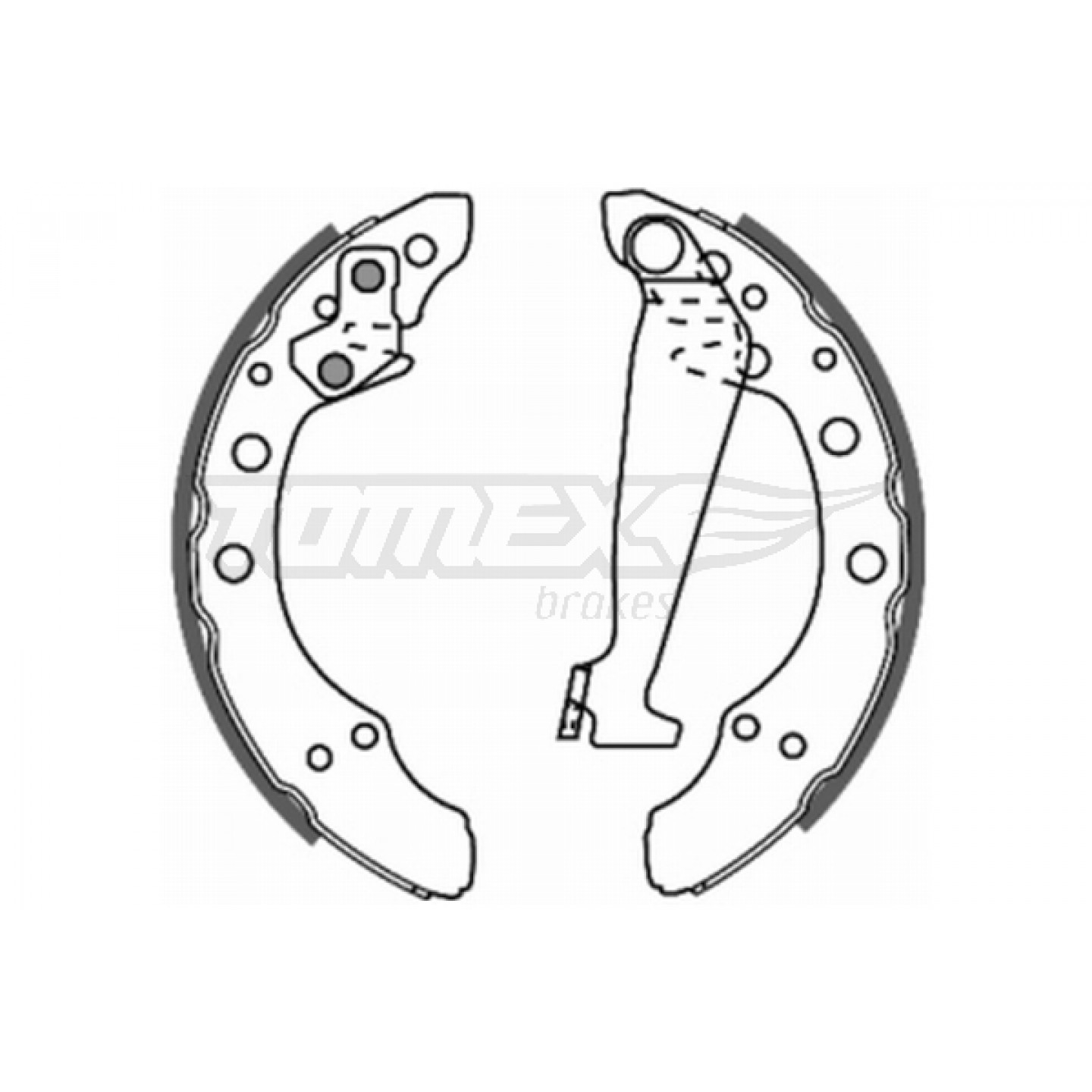 Bremsebakkesæt TOMEX Brakes TX 20-86