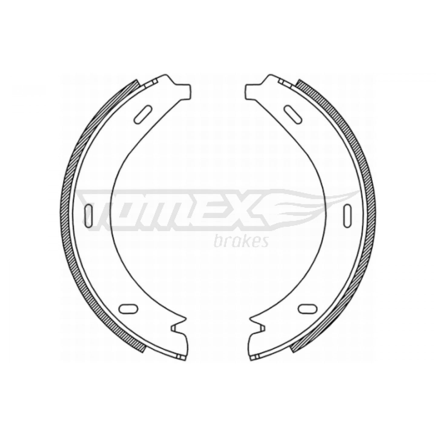 Jogo de maxilas de travão TOMEX Brakes TX 21-19