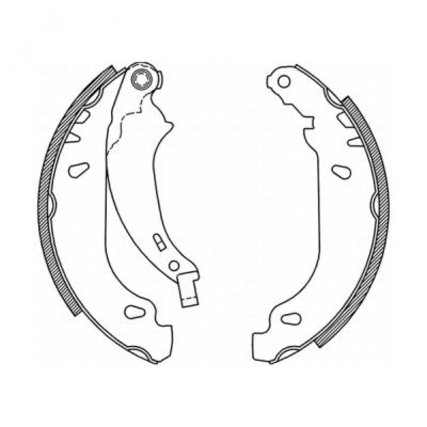 Bremsbackensatz ABE C0P019ABE