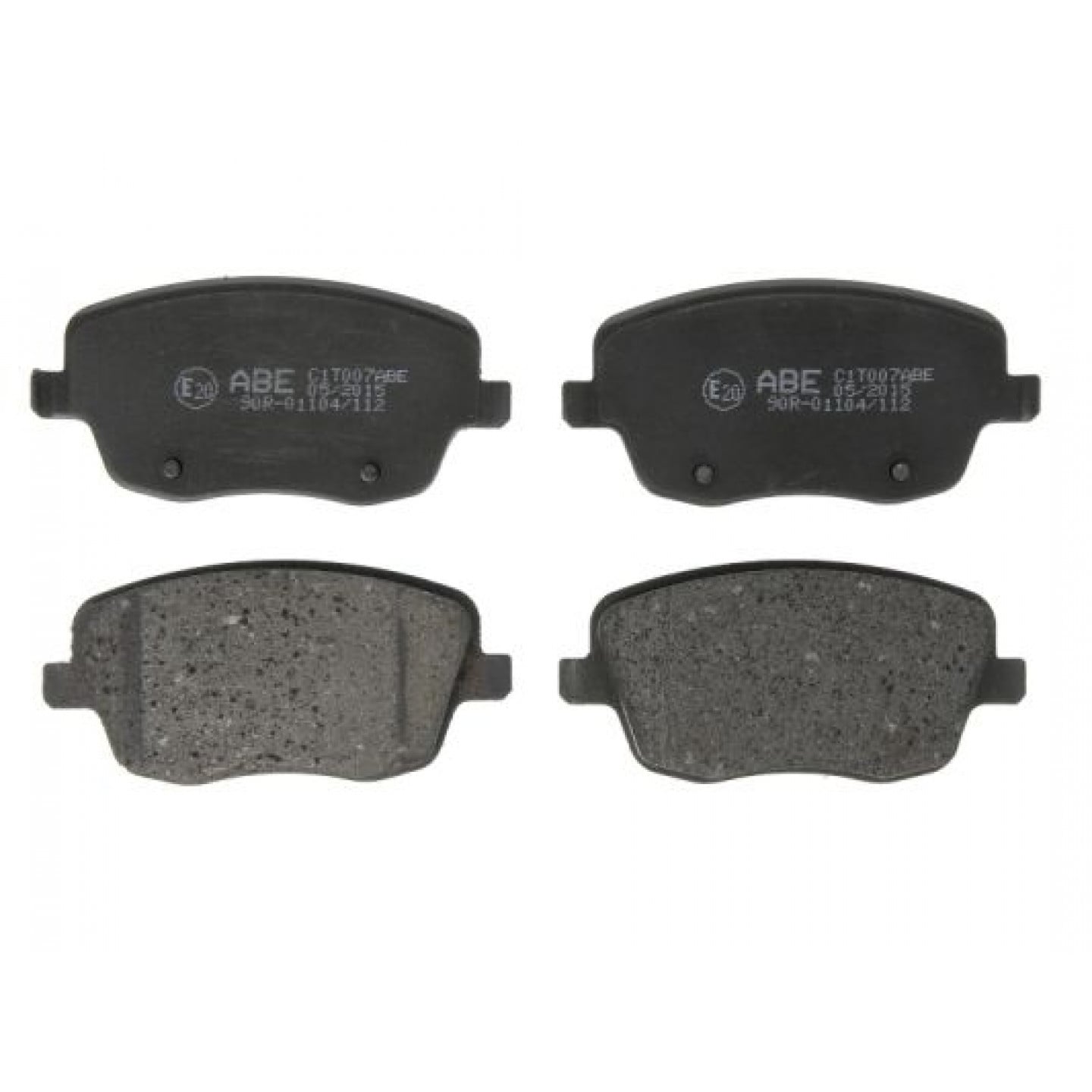 Kit de plaquettes de frein, frein à disque ABE C1T007ABE