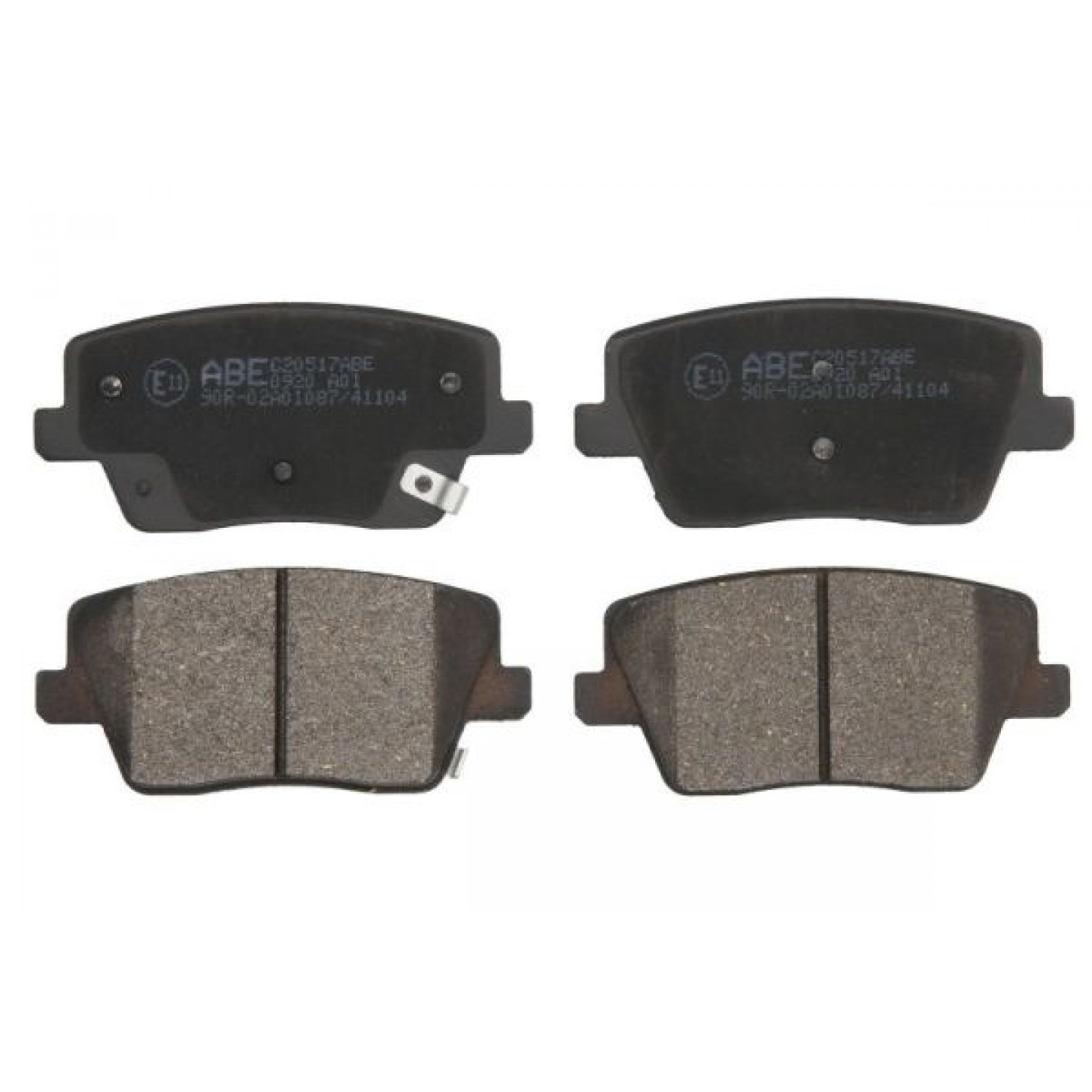 Kit de plaquettes de frein, frein à disque ABE C20517ABE