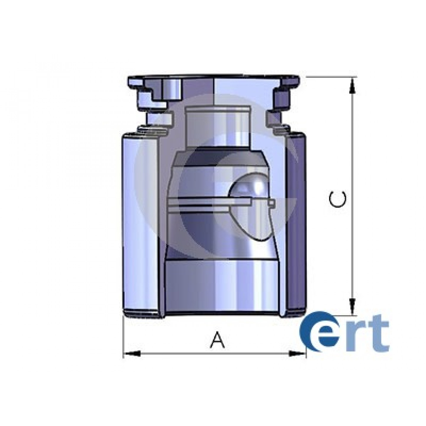 Piston, étrier de frein ERT 150766-C