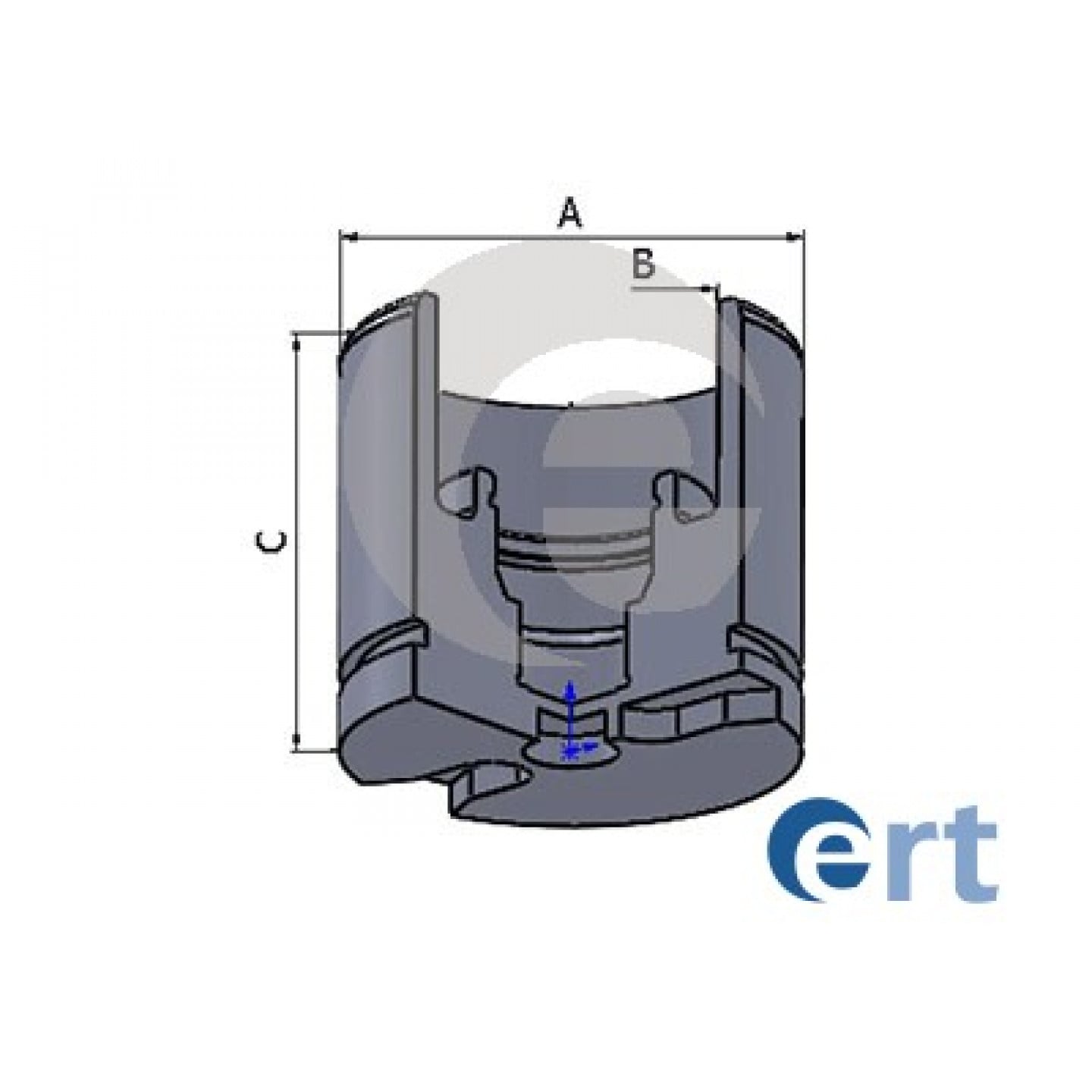 Piston, étrier de frein ERT 150751-C