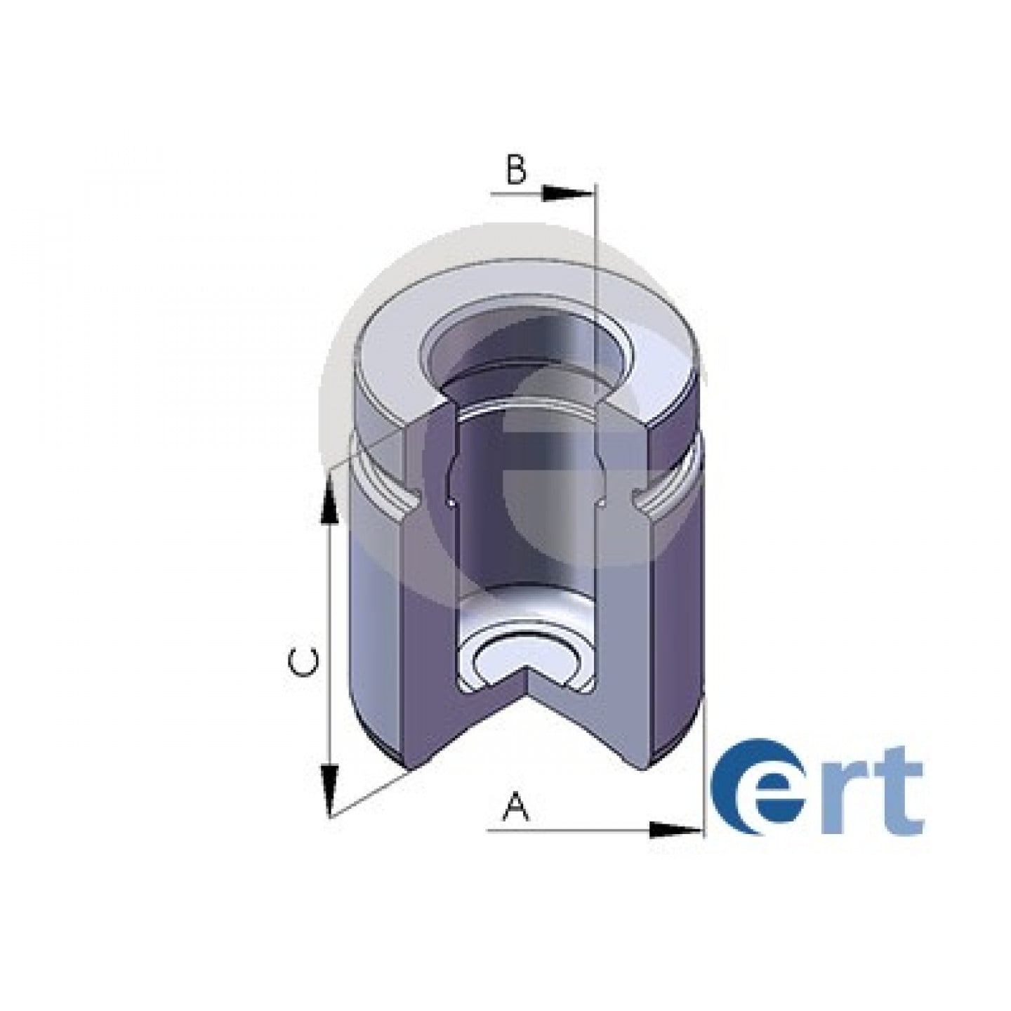 Piston, étrier de frein ERT 150572-C