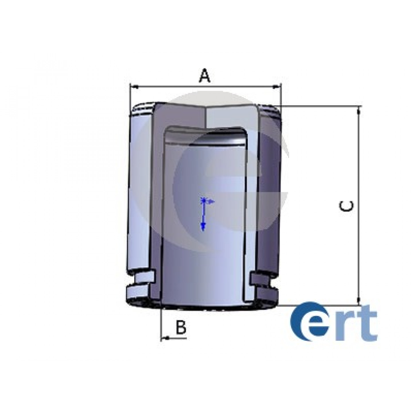 Piston, étrier de frein ERT 150862-C