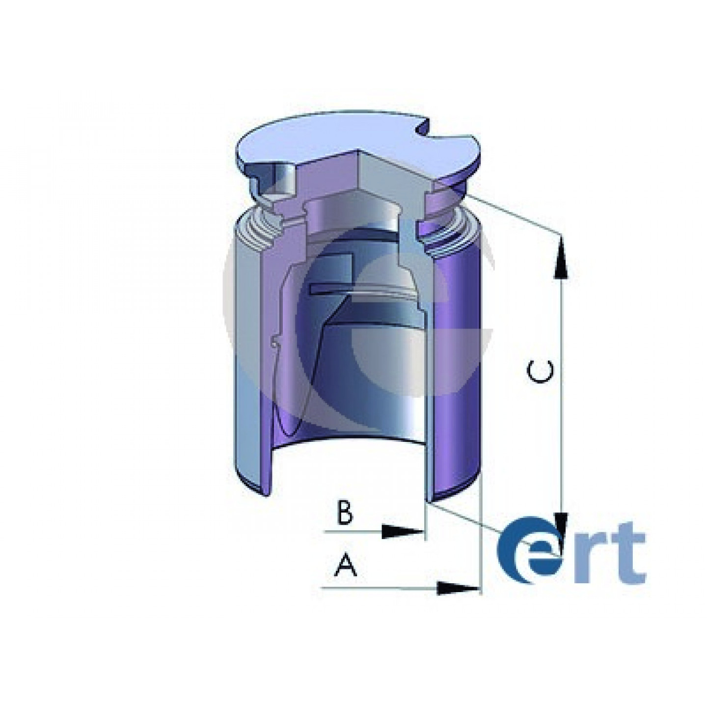 Piston, étrier de frein ERT 151258-C