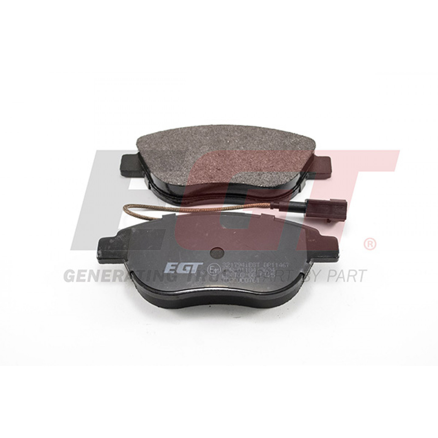 Kit de plaquettes de frein, frein à disque EGT 321794iEGT