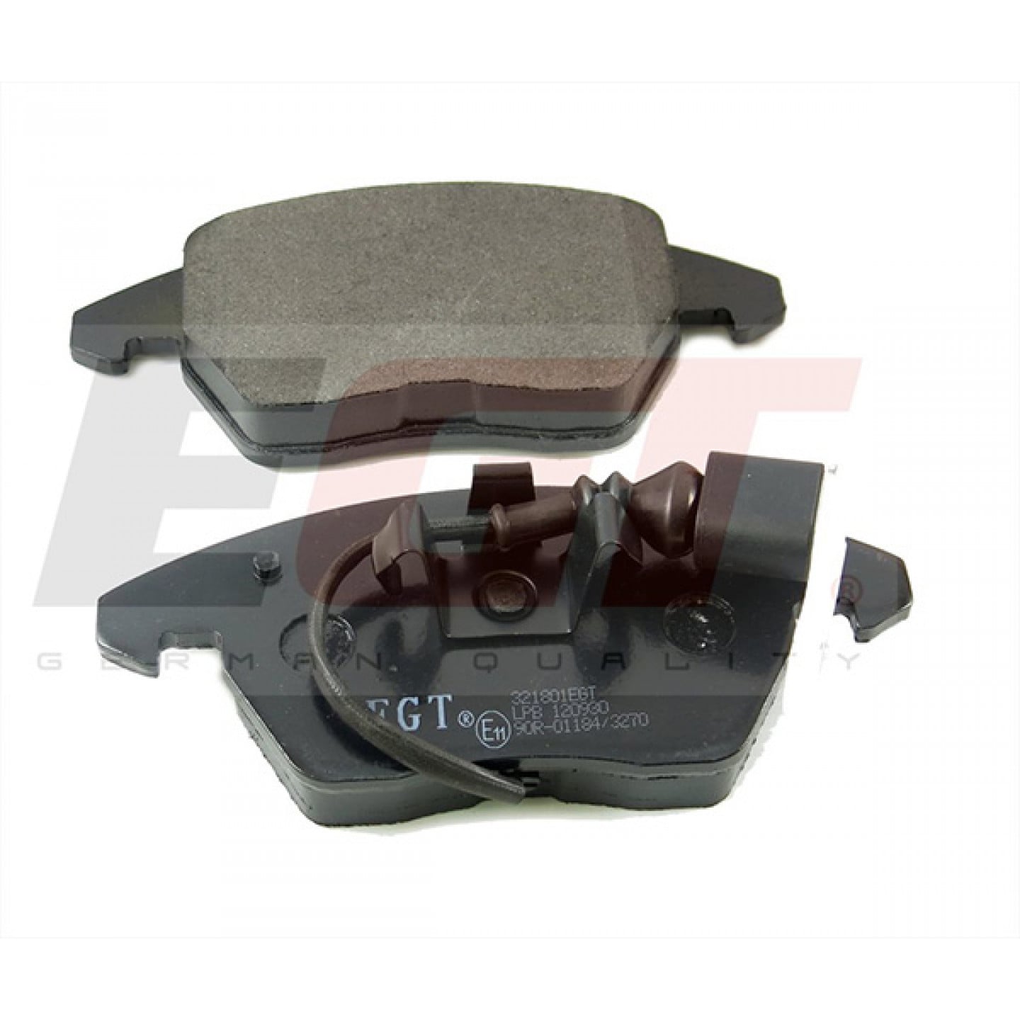 Kit pastiglie freno, Freno a disco EGT 321801EGT