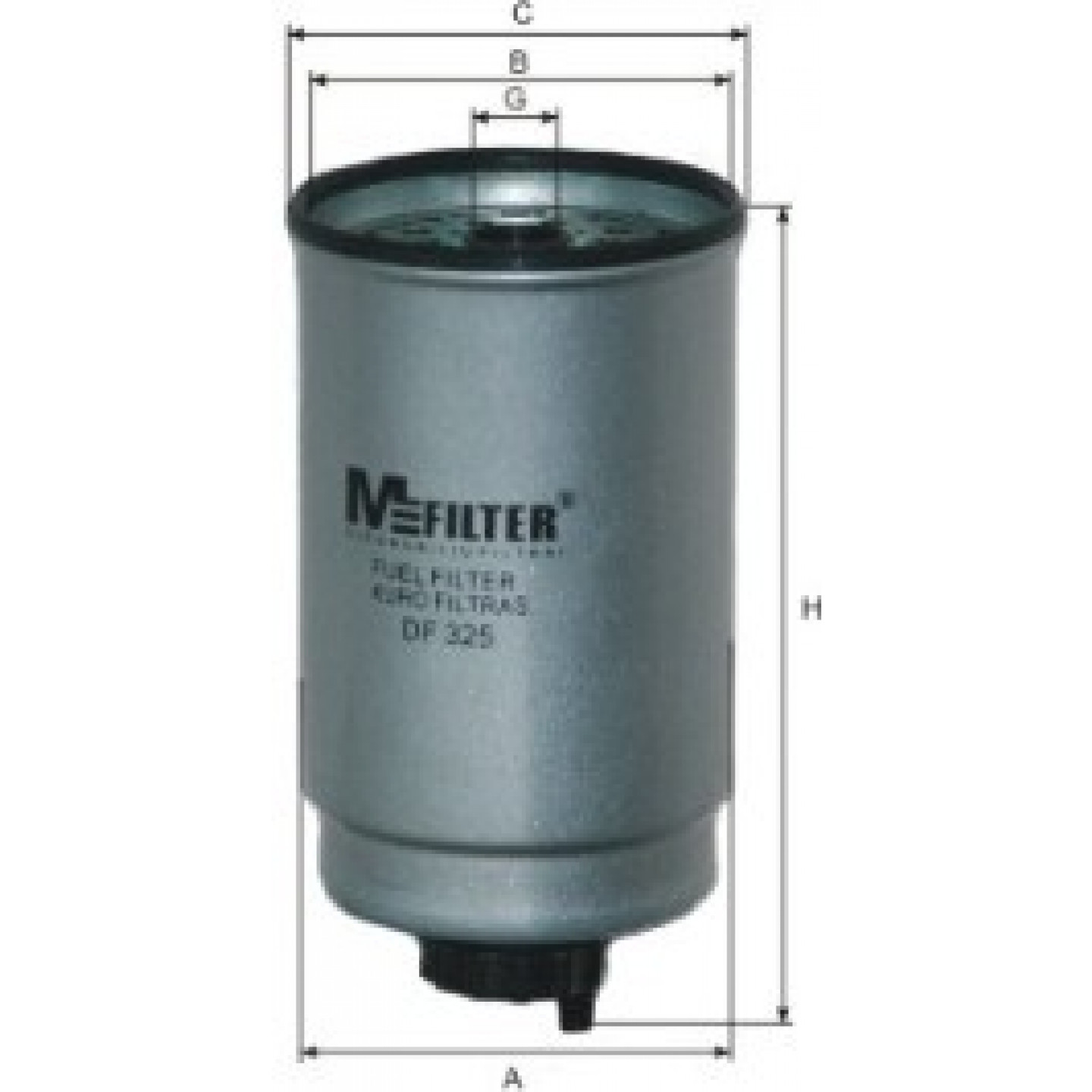 Filtro combustible MFILTER DF 325