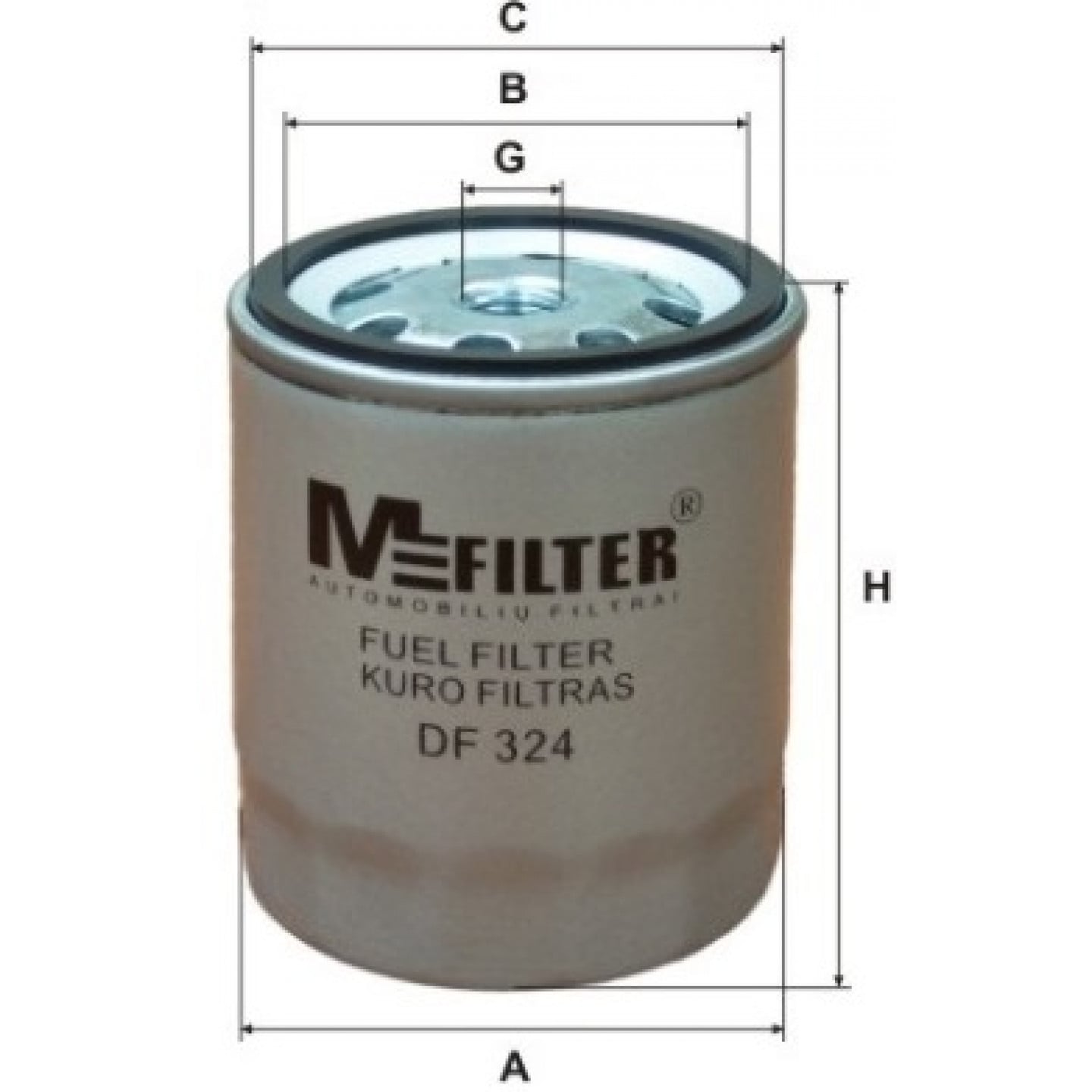 Filtro combustible MFILTER DF 324