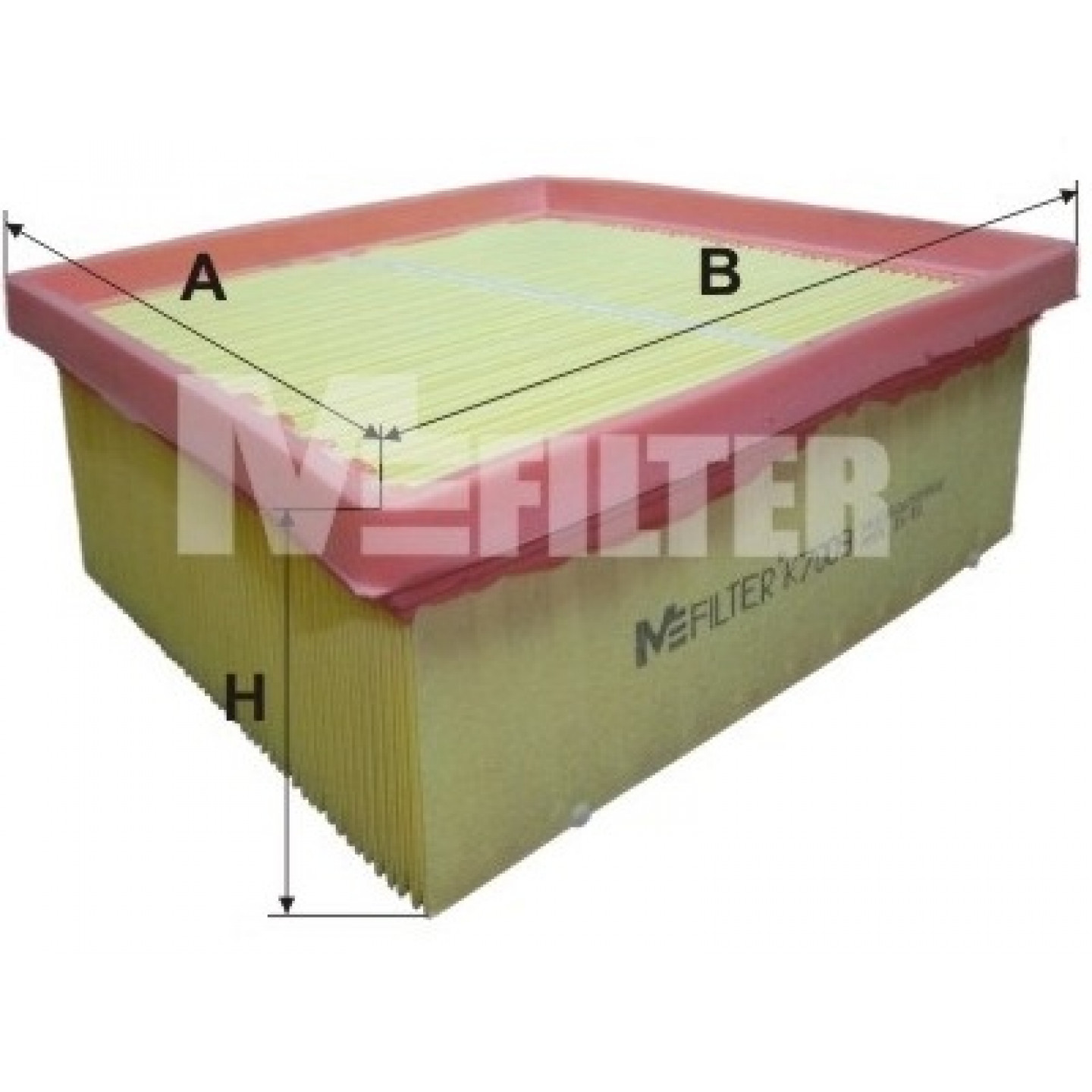 Luchtfilter MFILTER K 7009