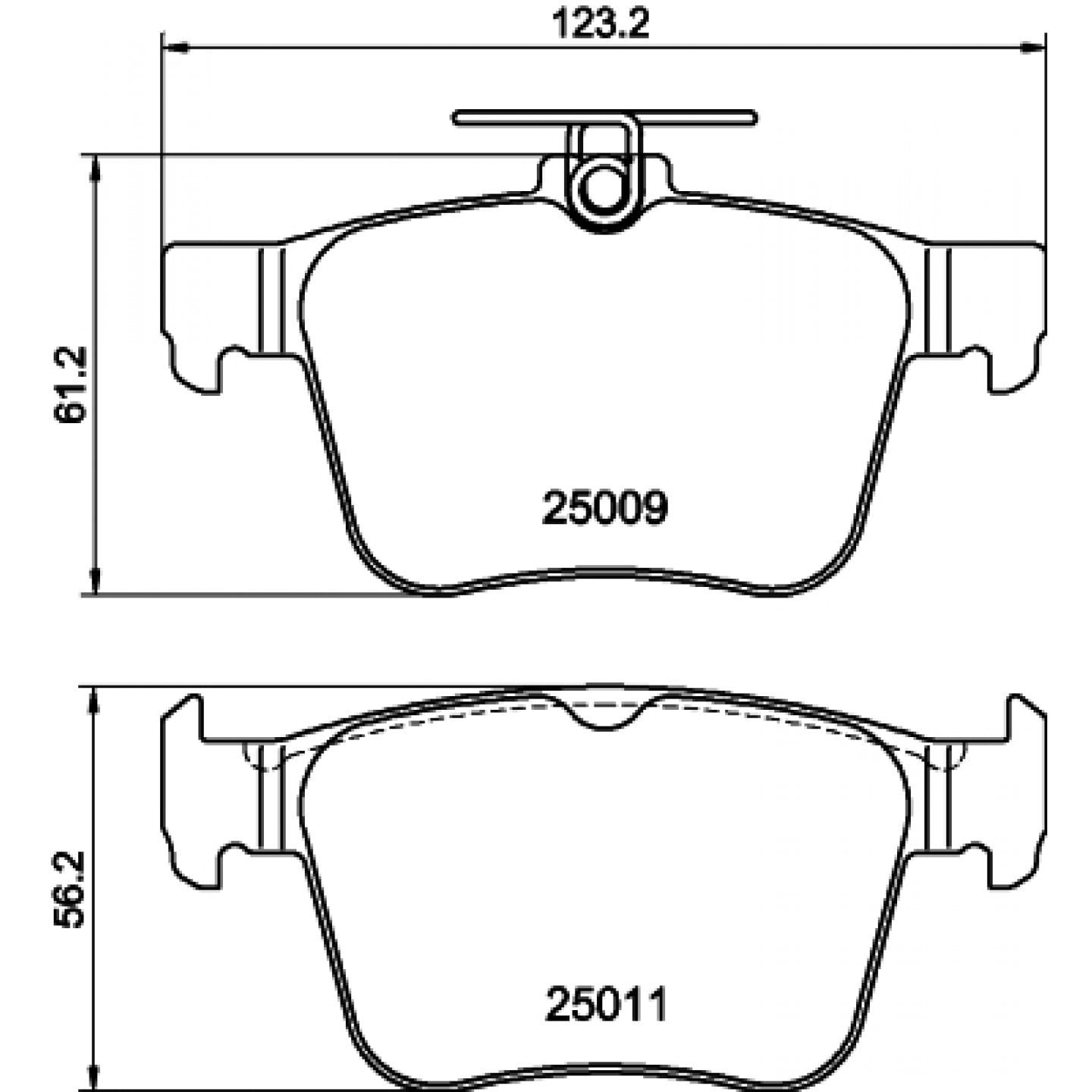 Sada brzdových destiček, kotoučová brzda HELLA PAGID 8DB 355 020-261