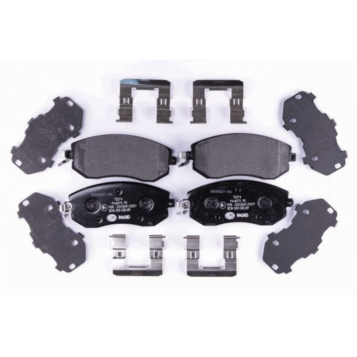 Brake Pad Set, disc brake HELLA PAGID 8DB 355 020-891 - Trodo.com