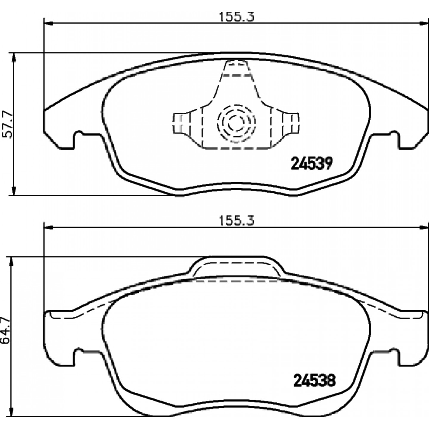 Kit de plaquettes de frein, frein à disque HELLA PAGID 8DB 355 013-341