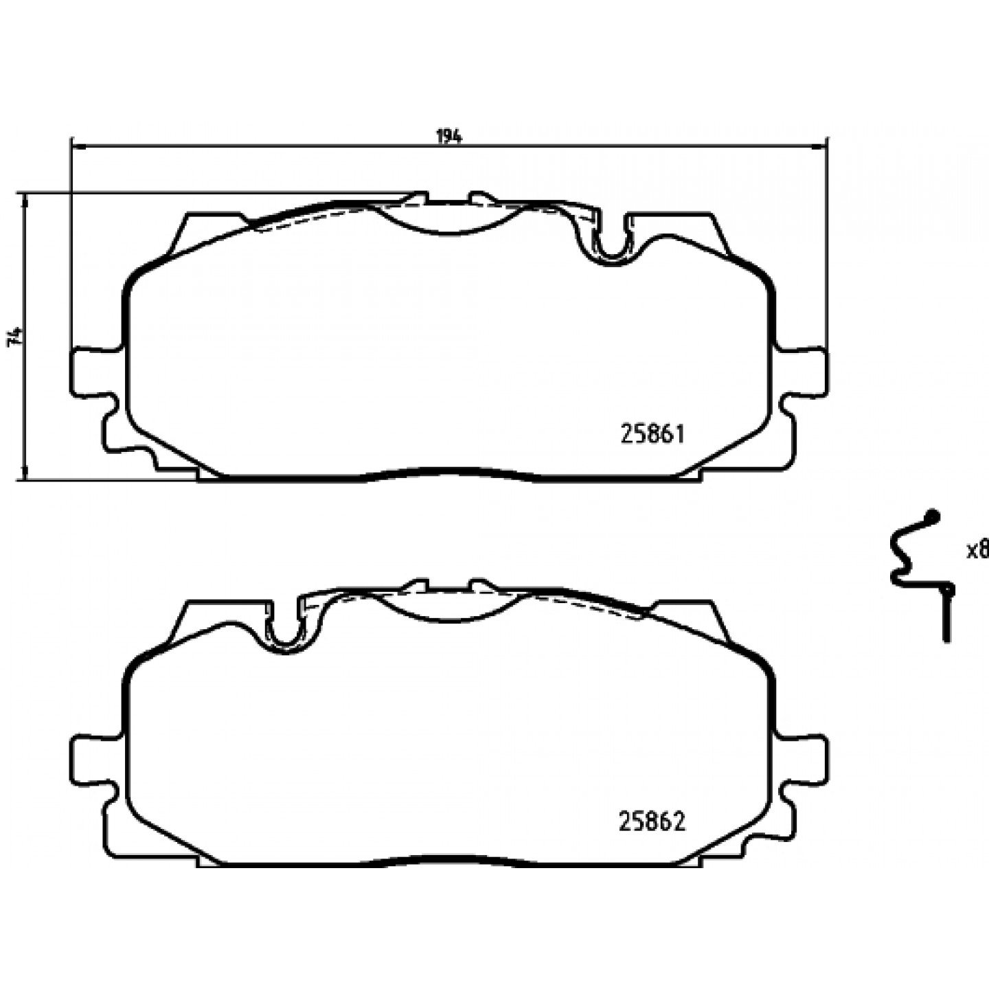 Flessibile Freno Hella Pagid 8AH 355 462-021 - Lunghezza 420mm - Compatibile Con Ford E Mercedes-Benz - Ricambio Di Qualità