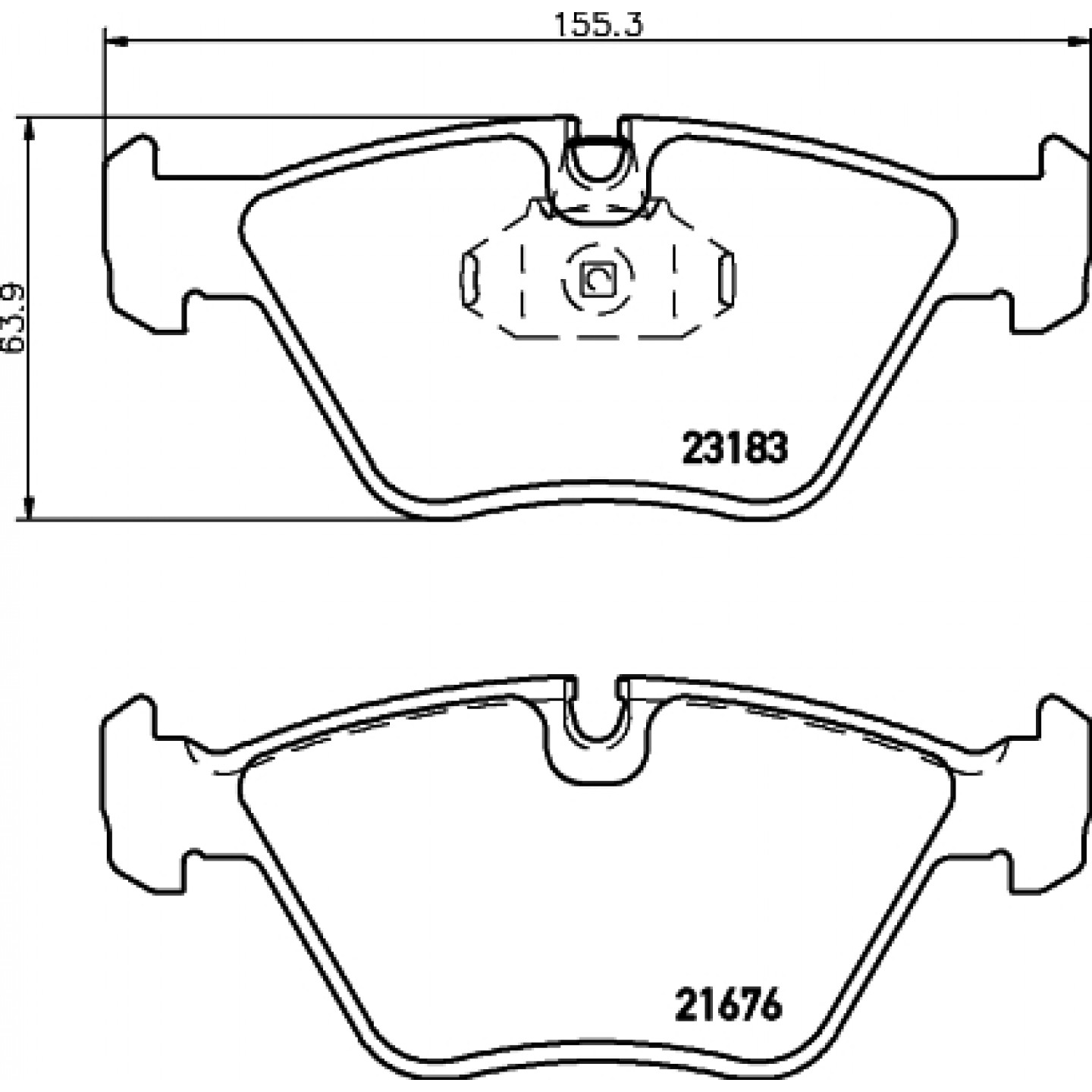 Sada brzdových destiček, kotoučová brzda HELLA PAGID 8DB 355 009-001