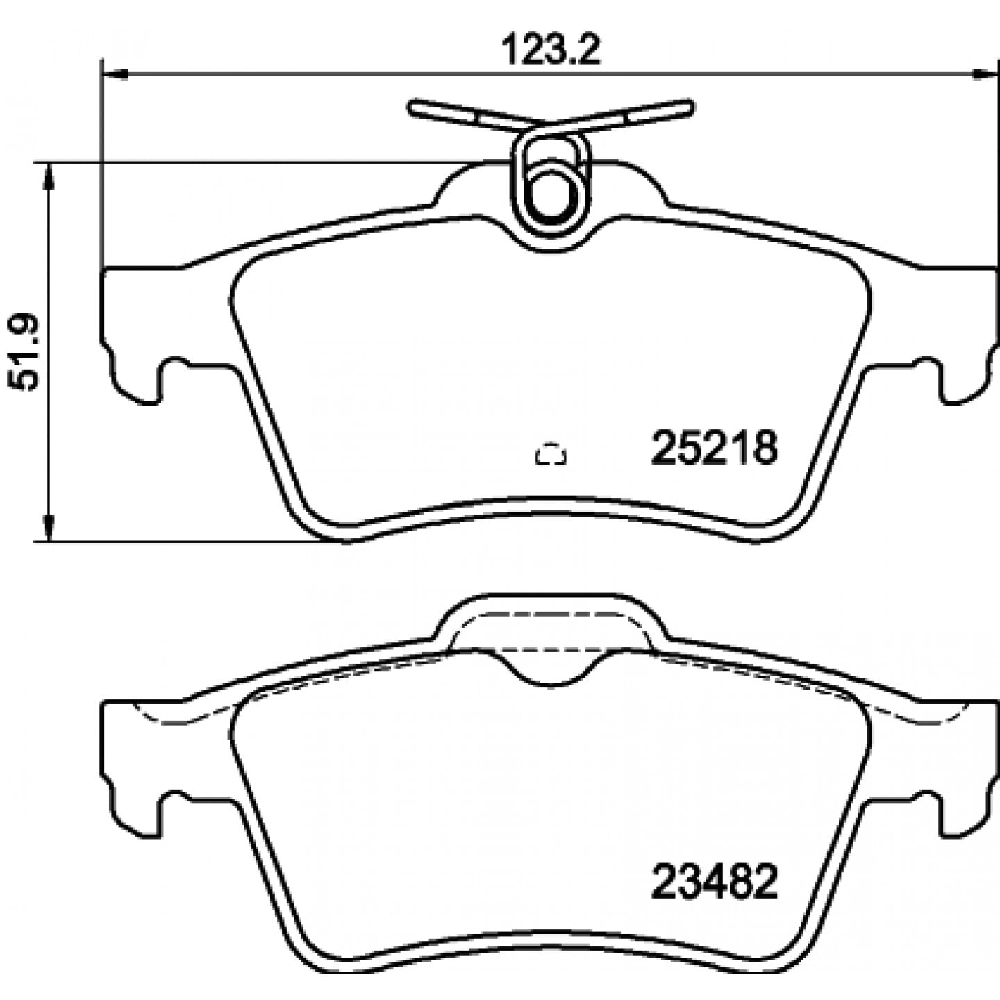 Sada brzdových destiček, kotoučová brzda HELLA PAGID 8DB 355 015-741