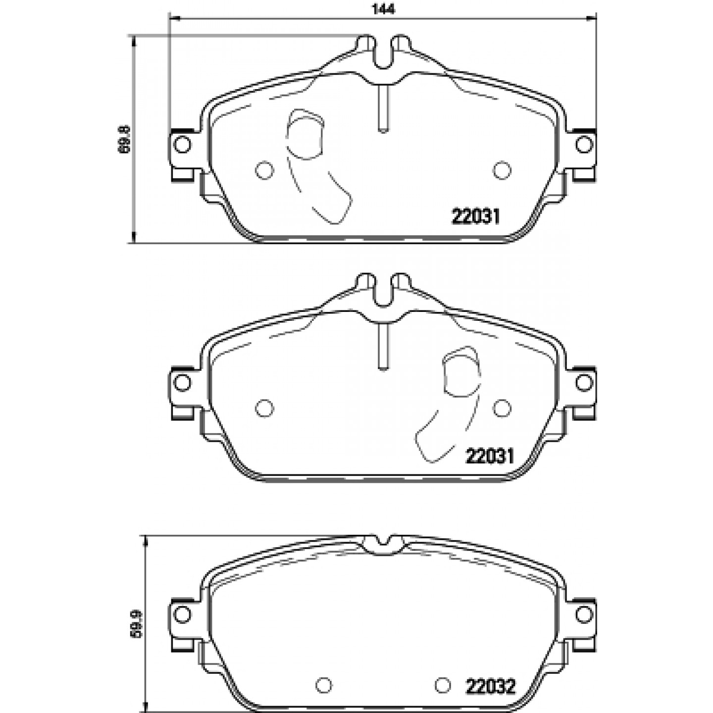 Sada brzdových destiček, kotoučová brzda HELLA PAGID 8DB 355 021-541