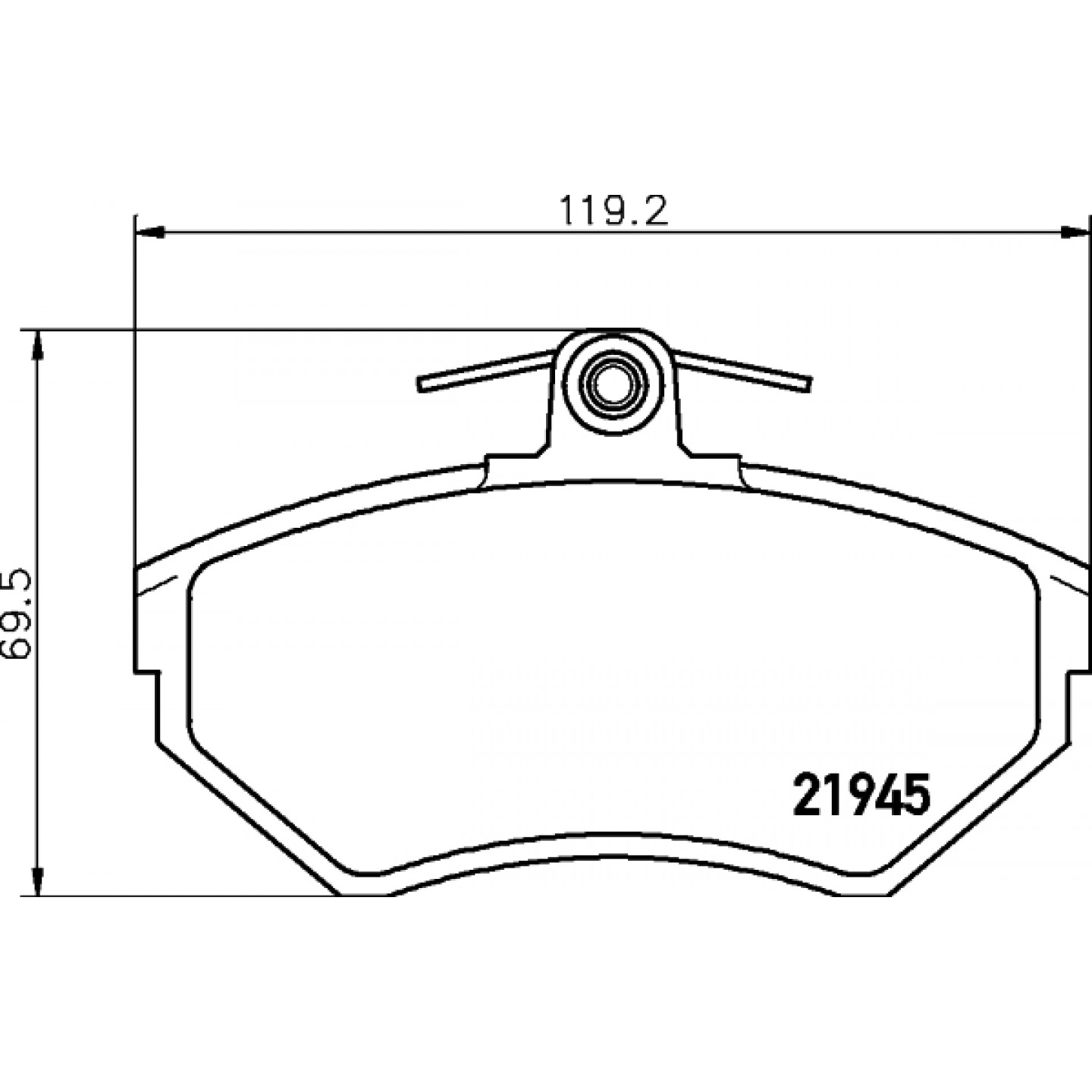 Kit de plaquettes de frein, frein à disque HELLA PAGID 8DB 355 018-251
