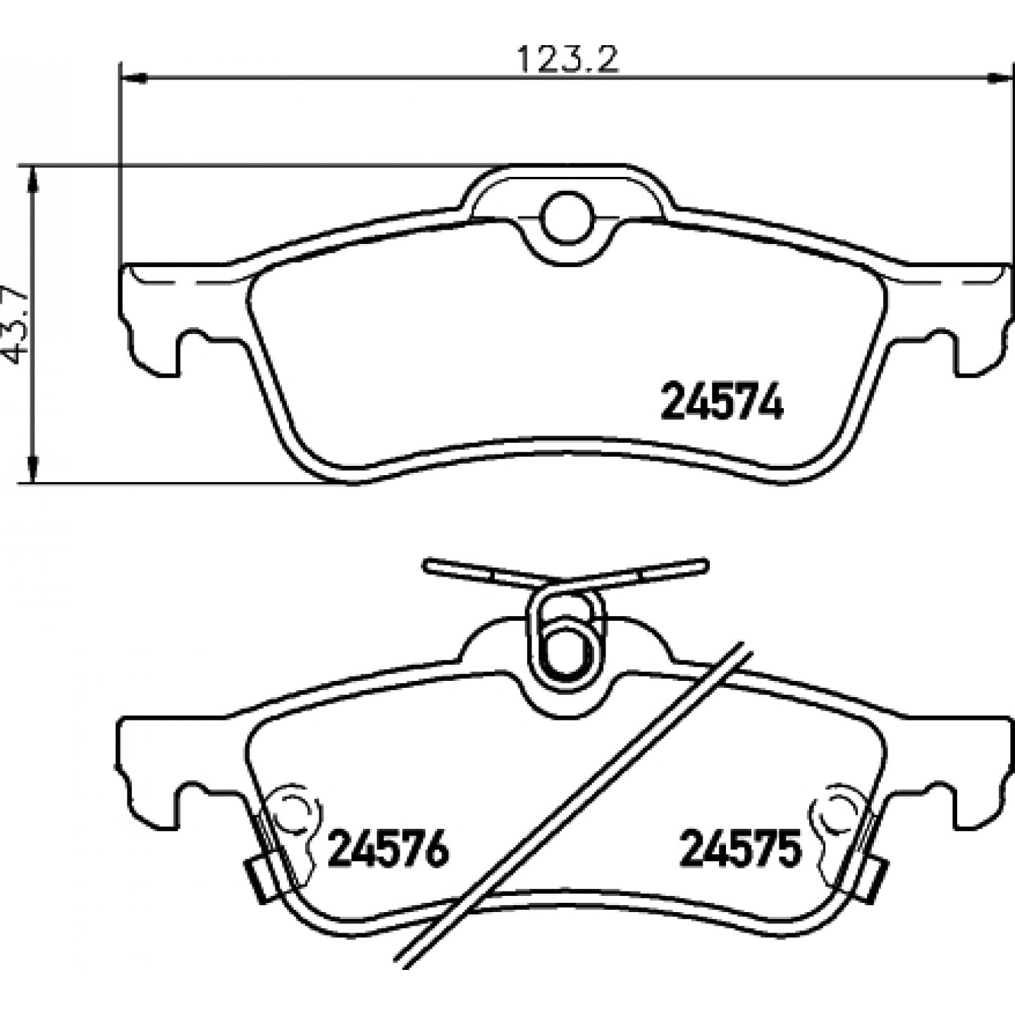 Sada brzdových destiček, kotoučová brzda HELLA PAGID 8DB 355 013-461