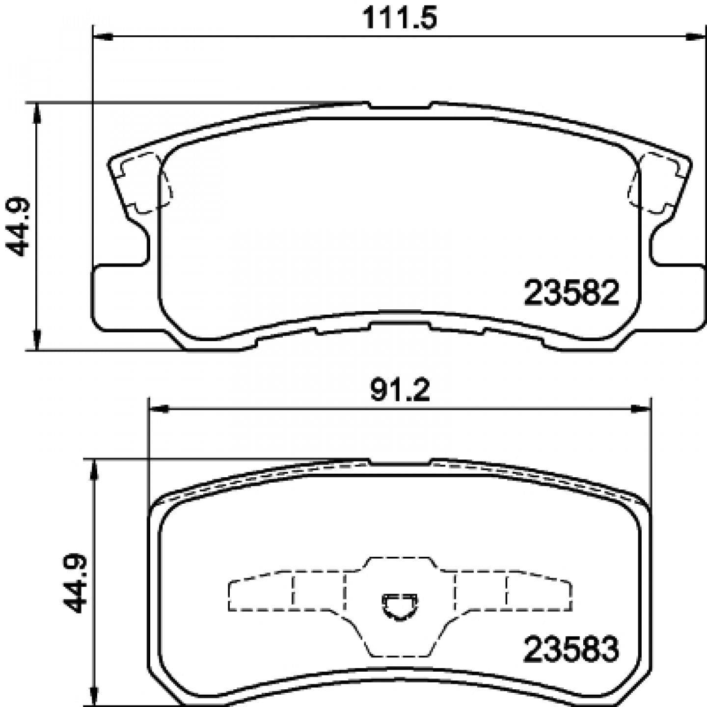 Kit de plaquettes de frein, frein à disque HELLA PAGID 8DB 355 009-691