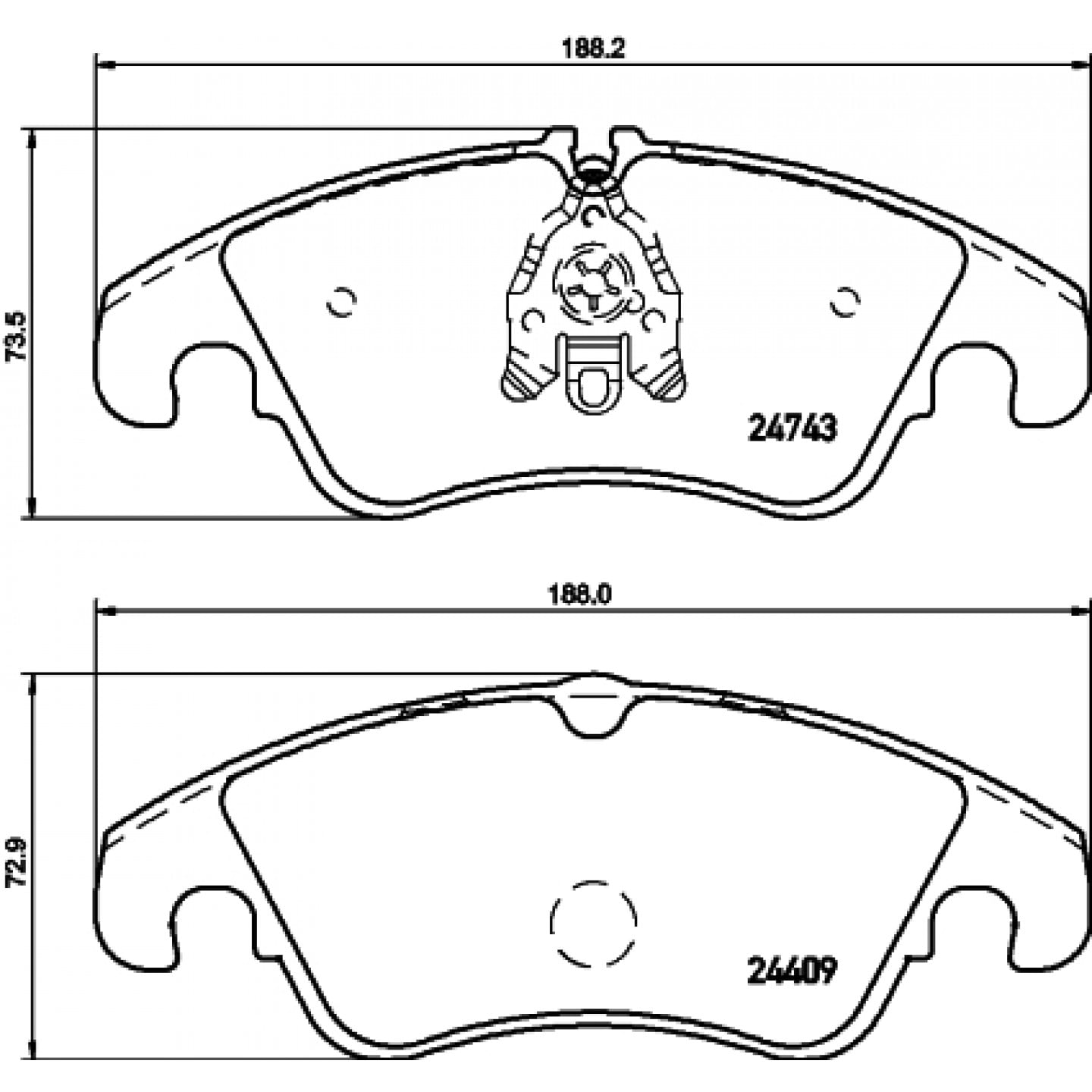 Kit de plaquettes de frein, frein à disque HELLA PAGID 8DB 355 013-751