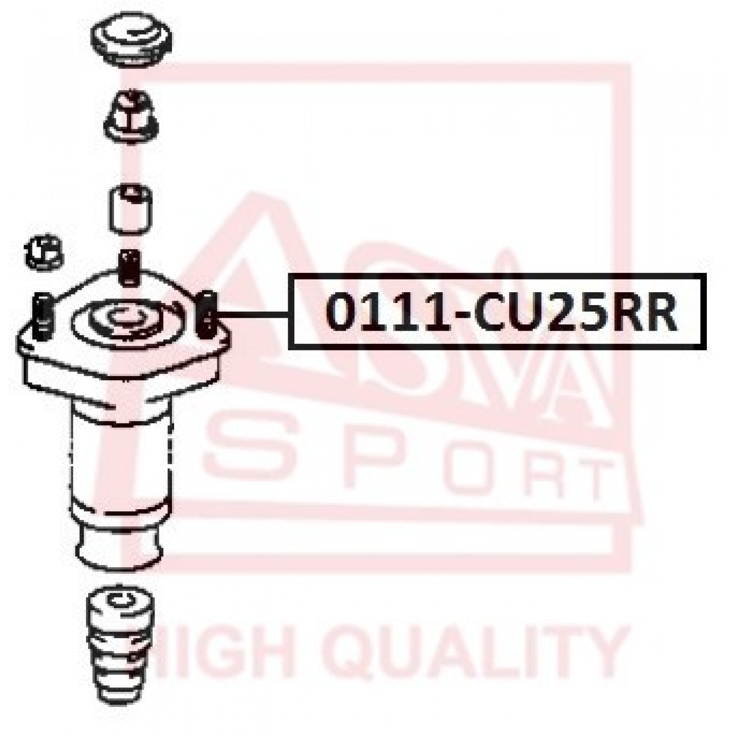 المحمل، ممتص الصدمات ASVA 0111-CU25RR