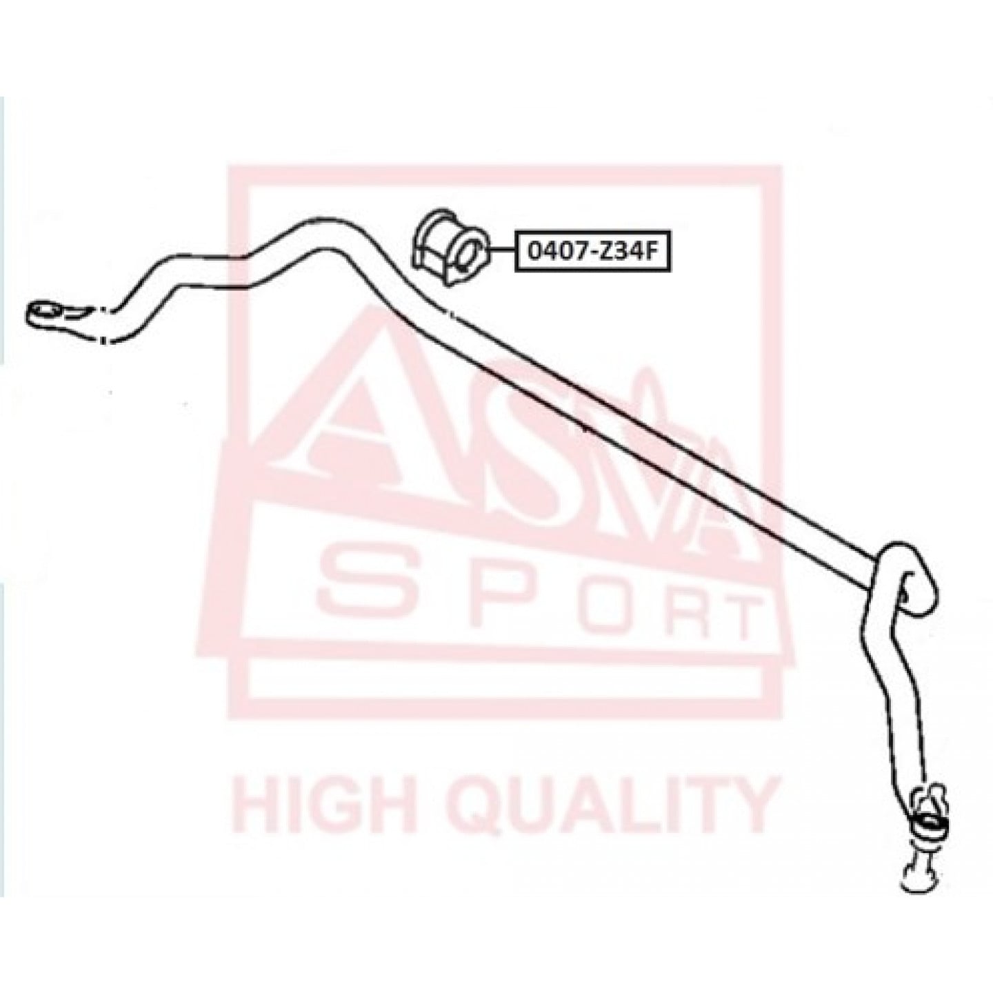 Lagerbus, stabilisator ASVA 0407-Z34F