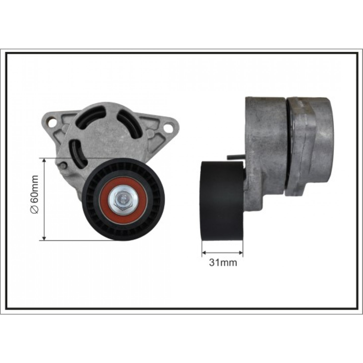 Brazo tensor, correa auxiliar CAFFARO 118700SP