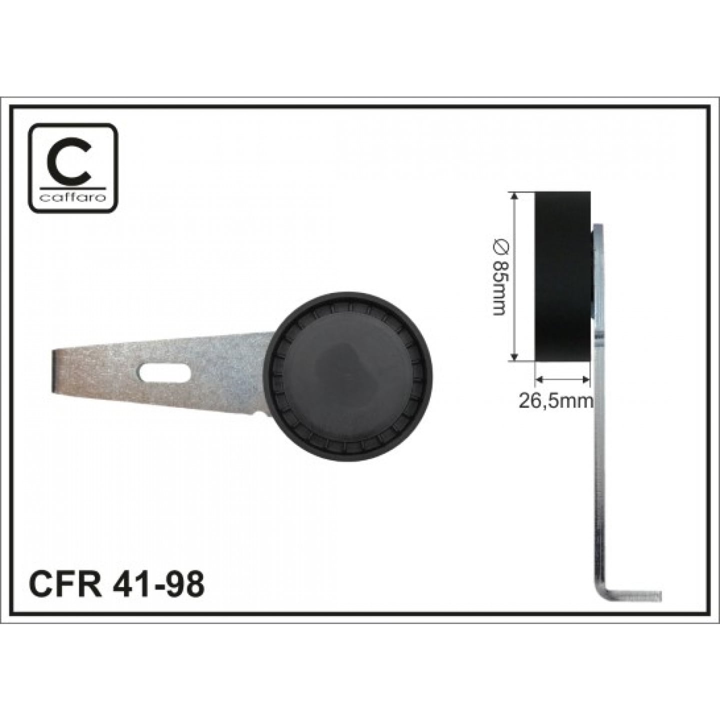 Tensor de correa, correa auxiliar-v CAFFARO 41-98