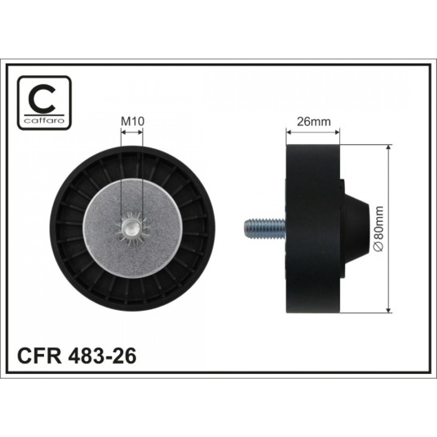 Poulie Renvoi Courroie FEBI Bilstein 30120 – Pour BMW Série 1, 3, 5 – Diamètre 80 Mm