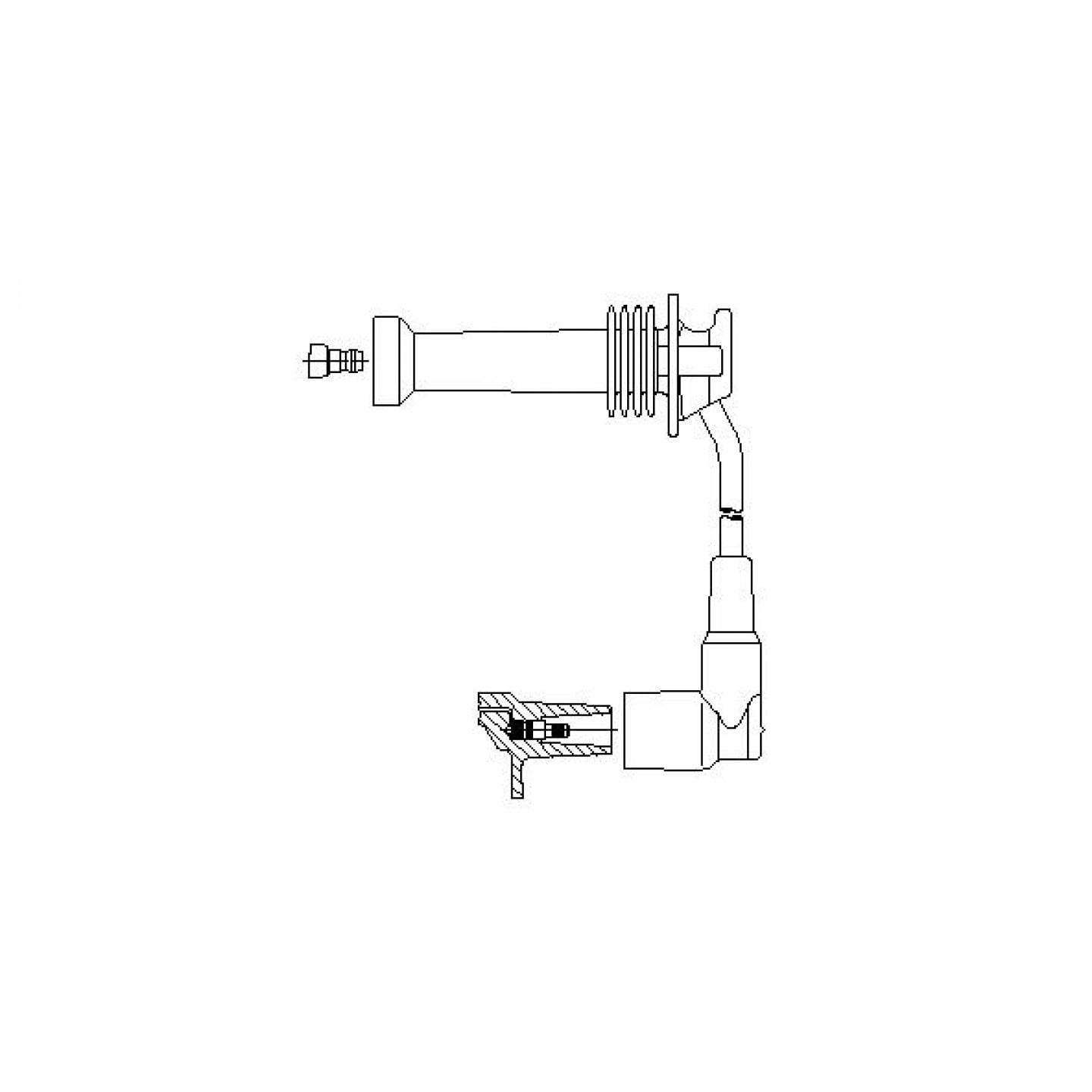 Kabel zapalovací svíčky BREMI 8A17/32