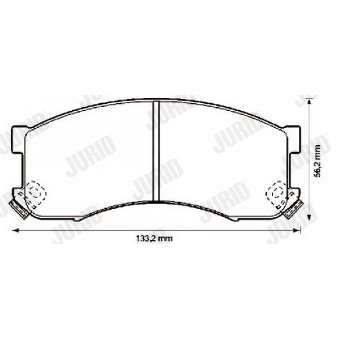 Kit de plaquettes de frein, frein à disque JURID 572336J