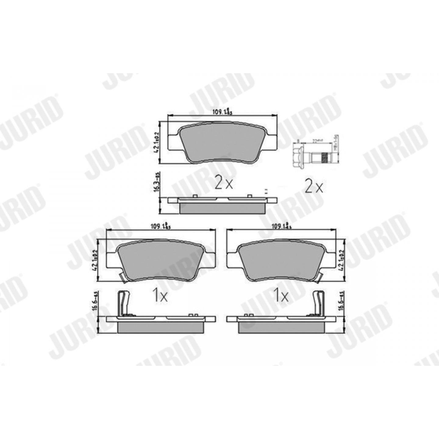 Bremseklodser JURID 572606J