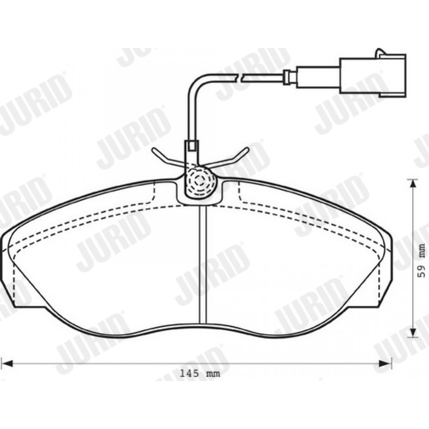 Kit pastiglie freno, Freno a disco JURID 573060J