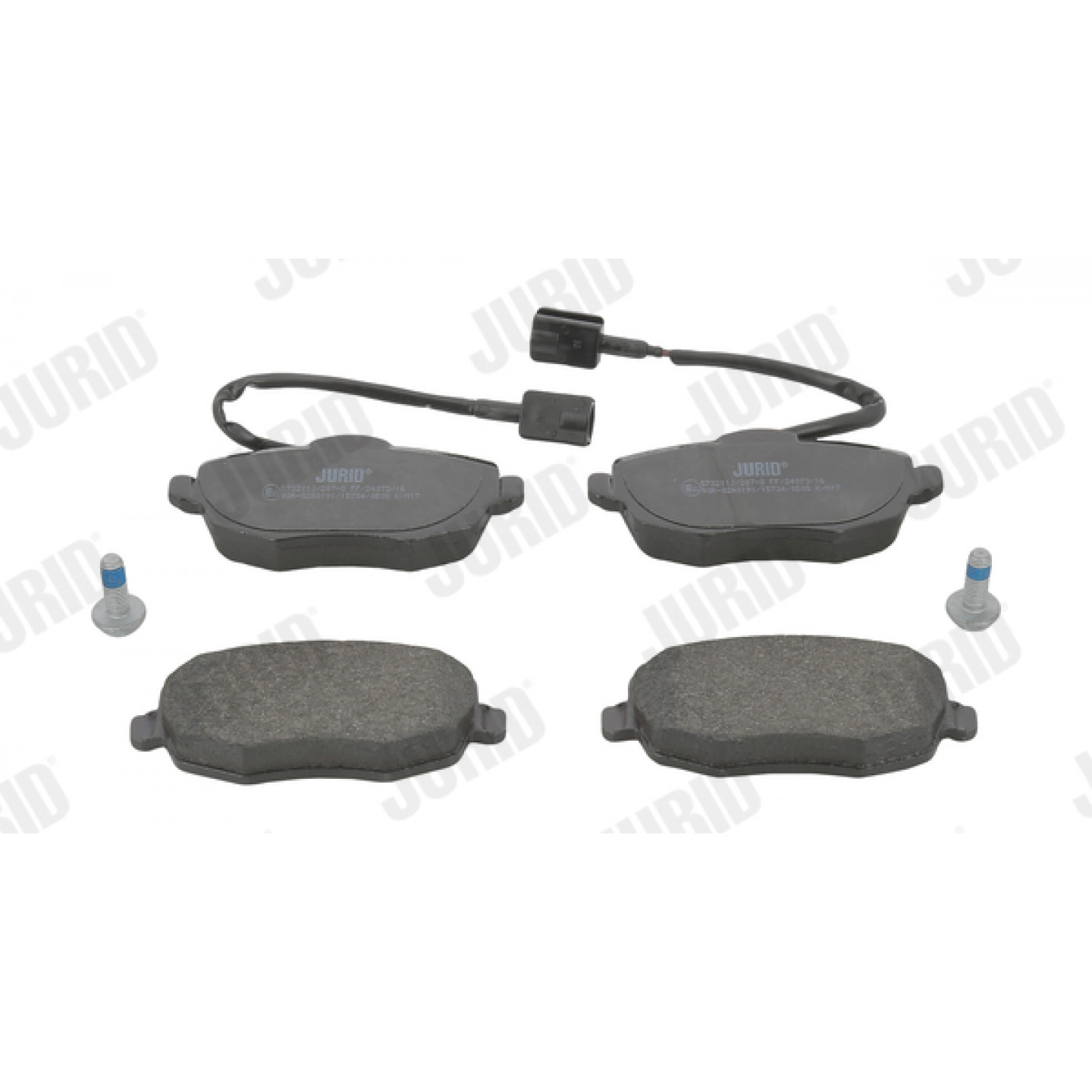 Kit de plaquettes de frein, frein à disque JURID 573211J