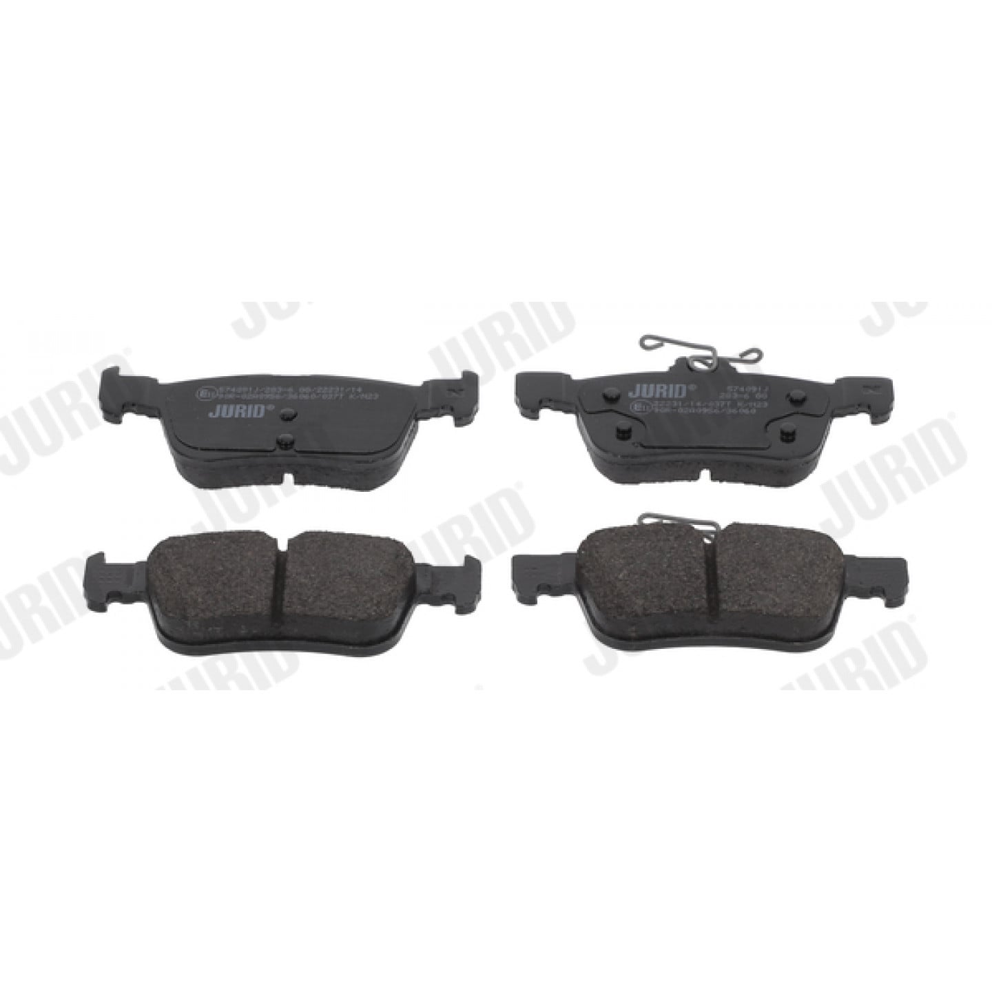 Kit de plaquettes de frein, frein à disque JURID 574091J