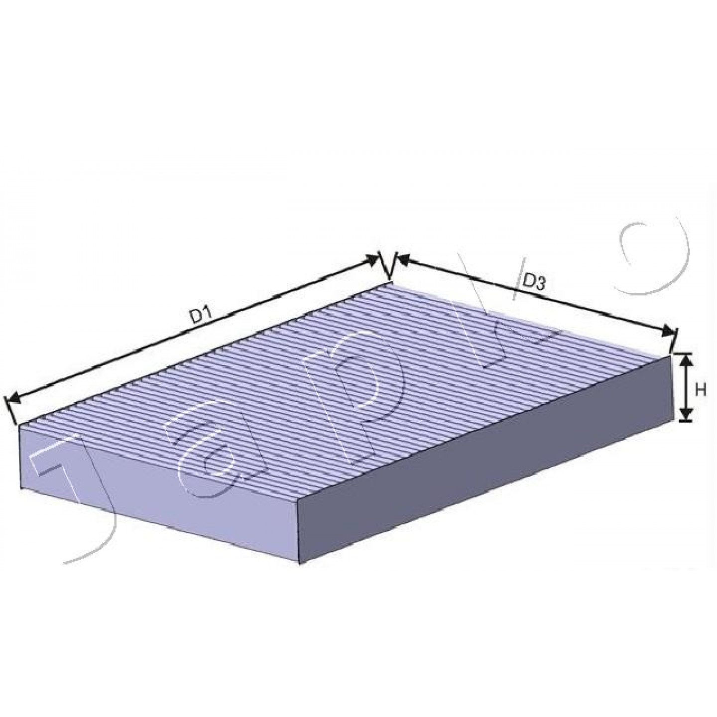 Filtre, air de l'habitacle JAPKO 21NS26