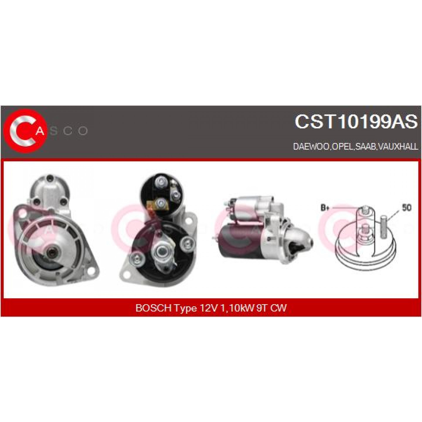 Motor de arranque CASCO CST10199AS
