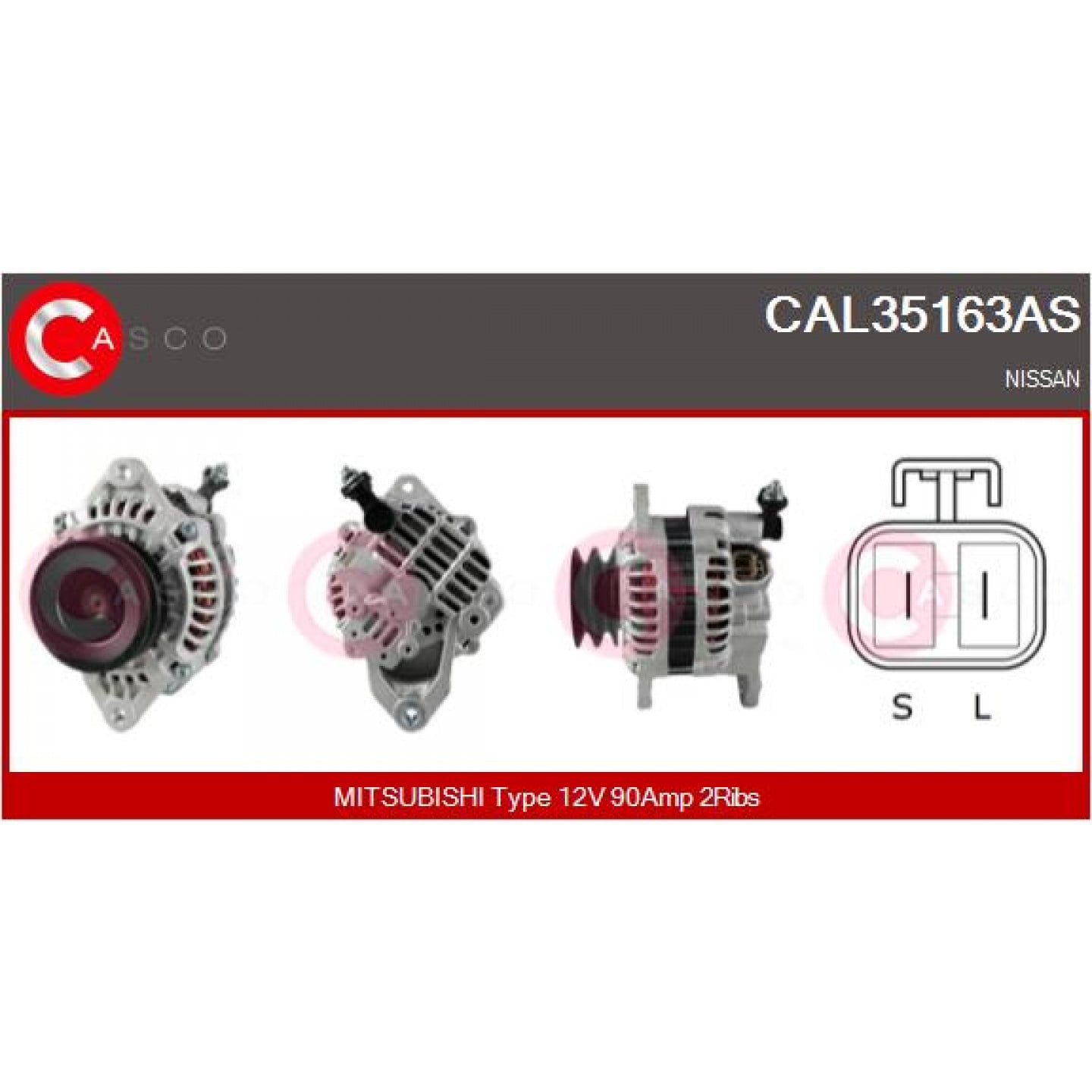 Alternador CASCO CAL35163AS