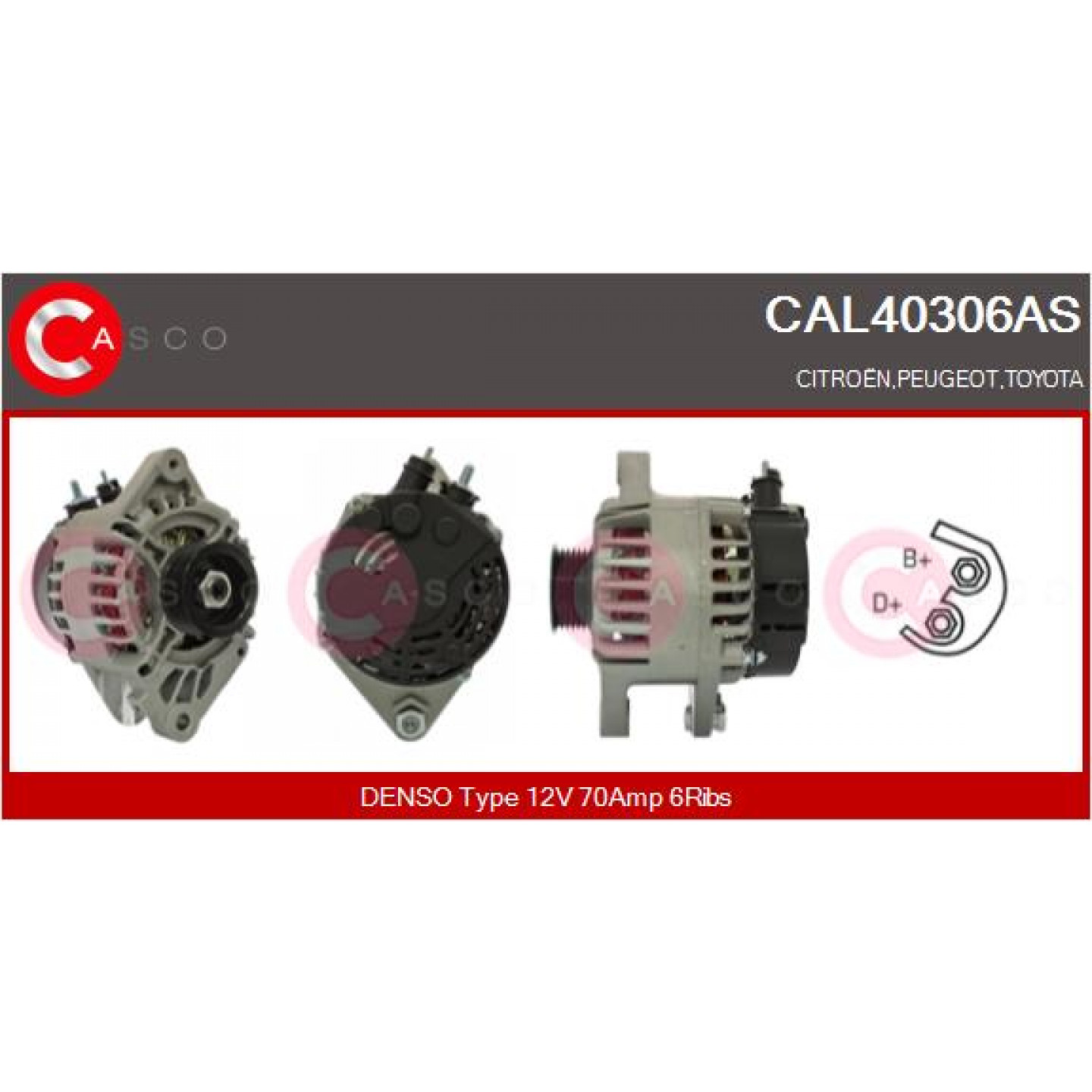 Alternador CASCO CAL40306AS
