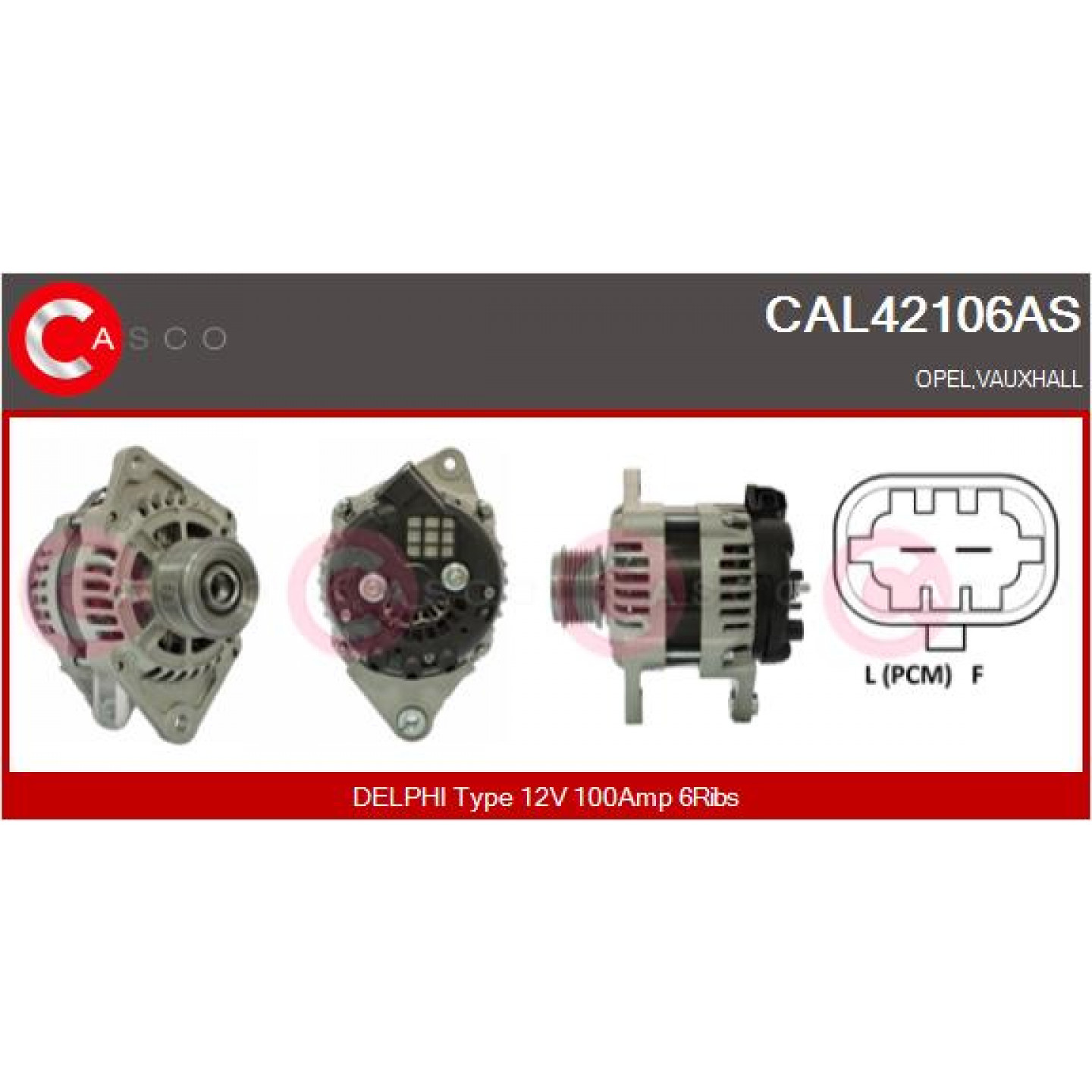Alternador CASCO CAL42106AS