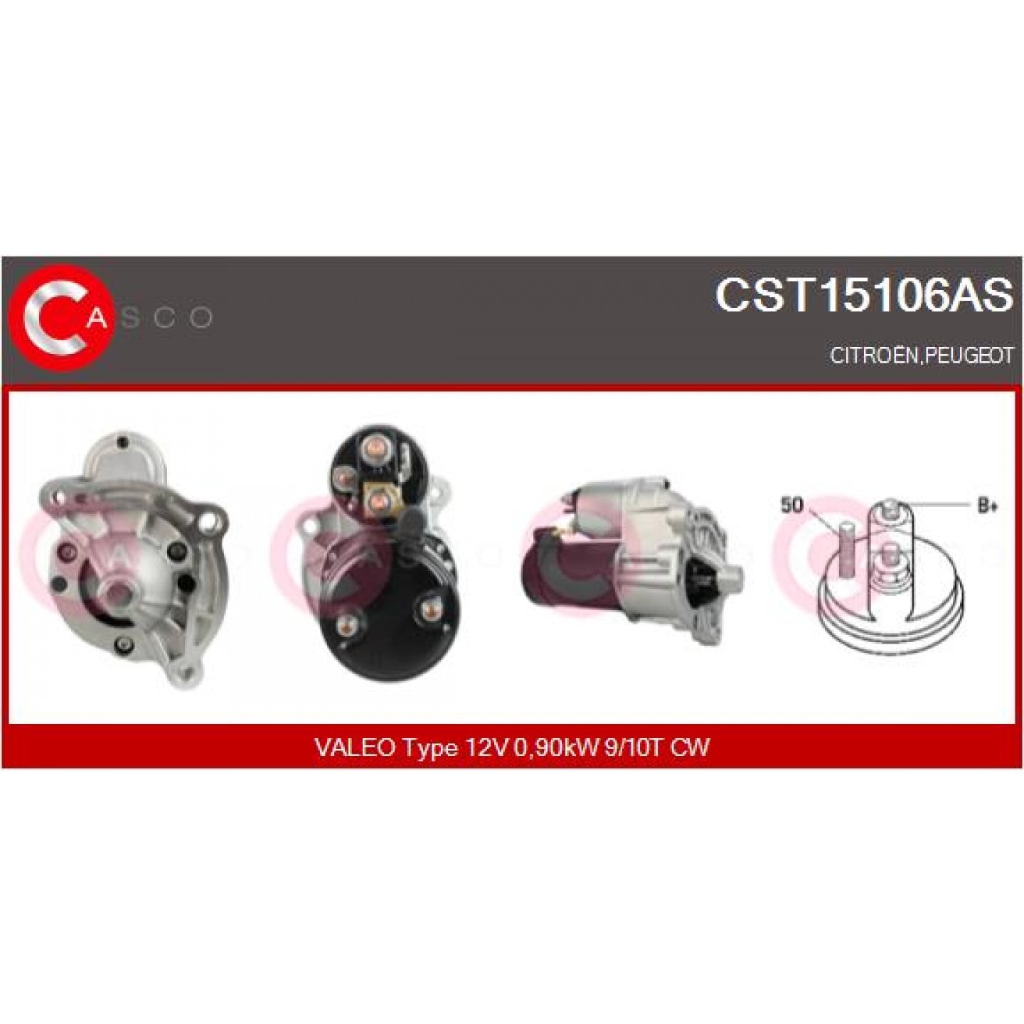 Motor de arranque CASCO CST15106AS