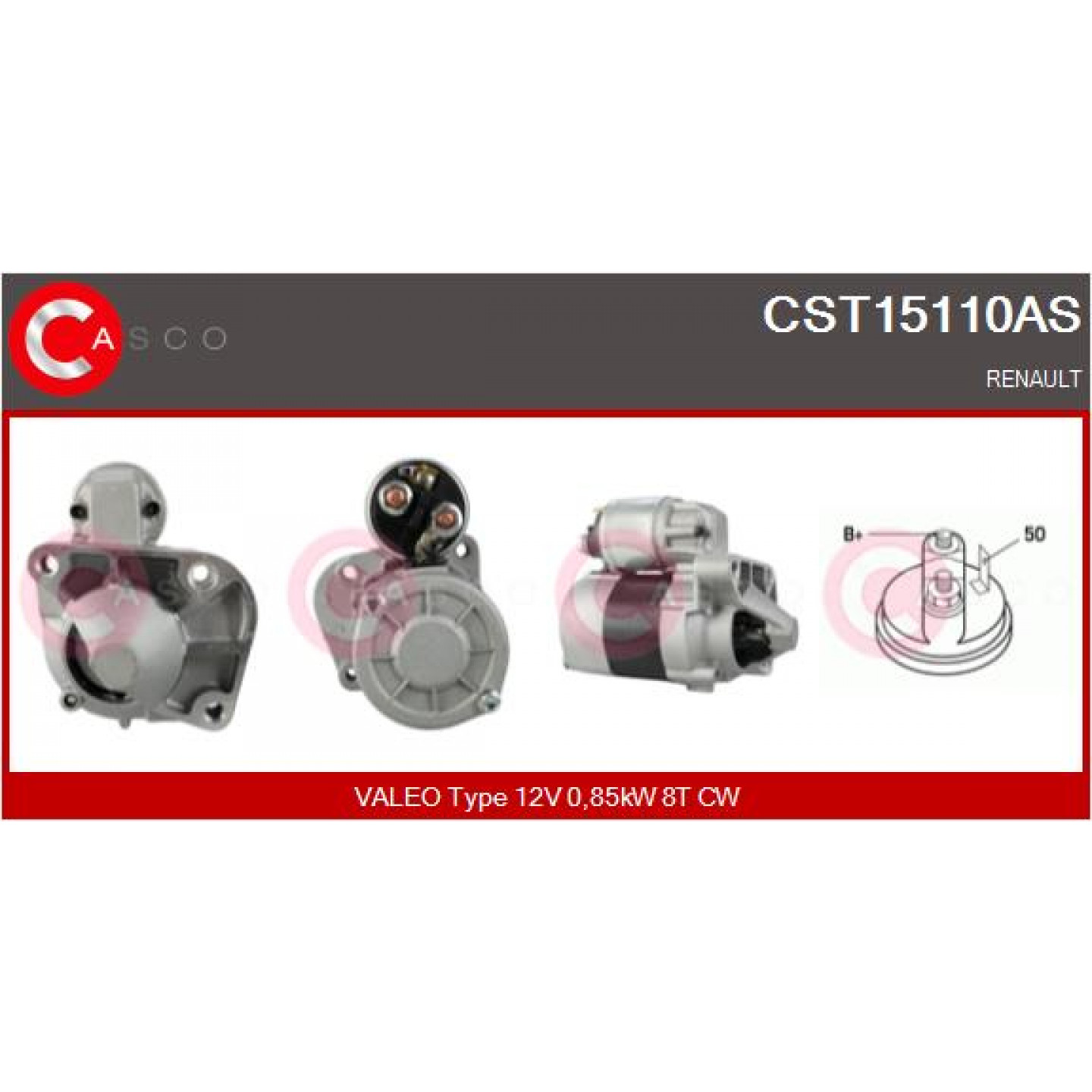 Motor de arranque CASCO CST15110AS
