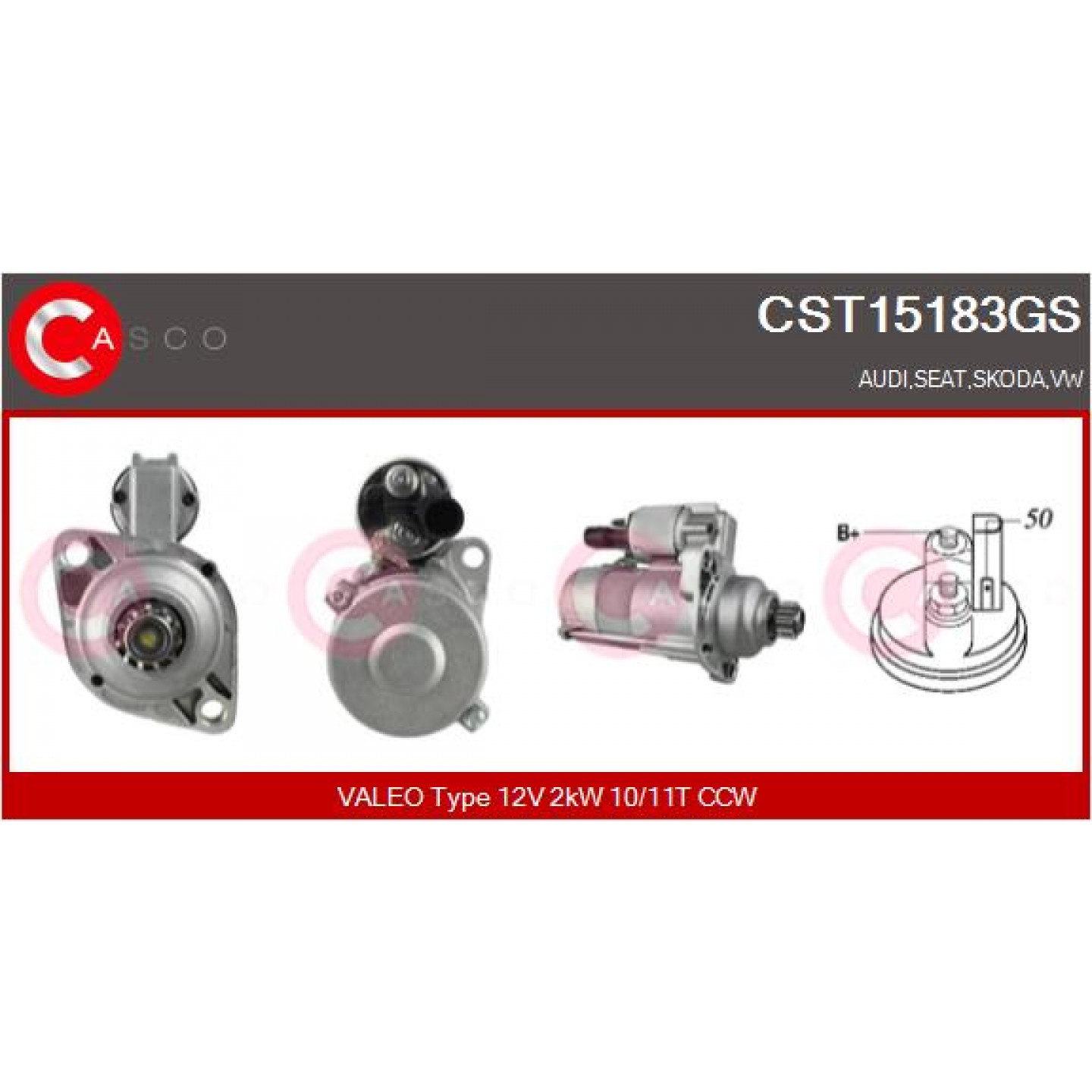 Motor de arranque CASCO CST15183GS