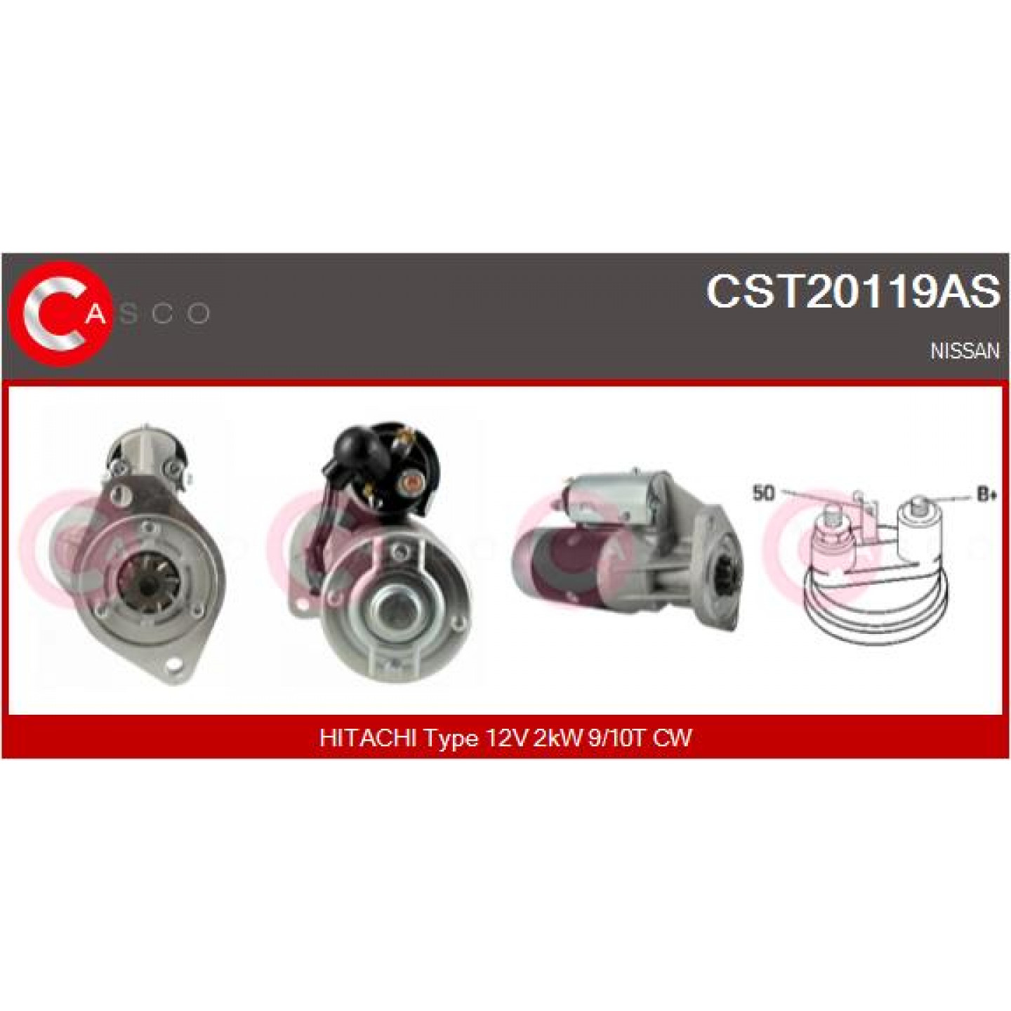 Motor de arranque CASCO CST20119AS