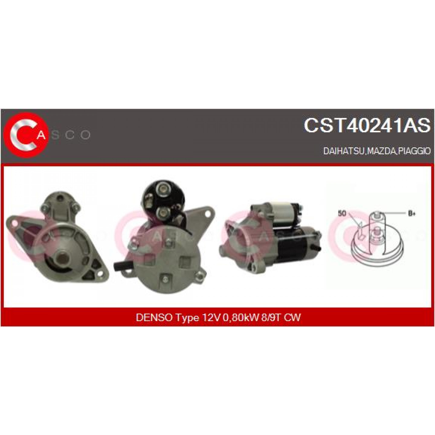Motor de arranque CASCO CST40241AS