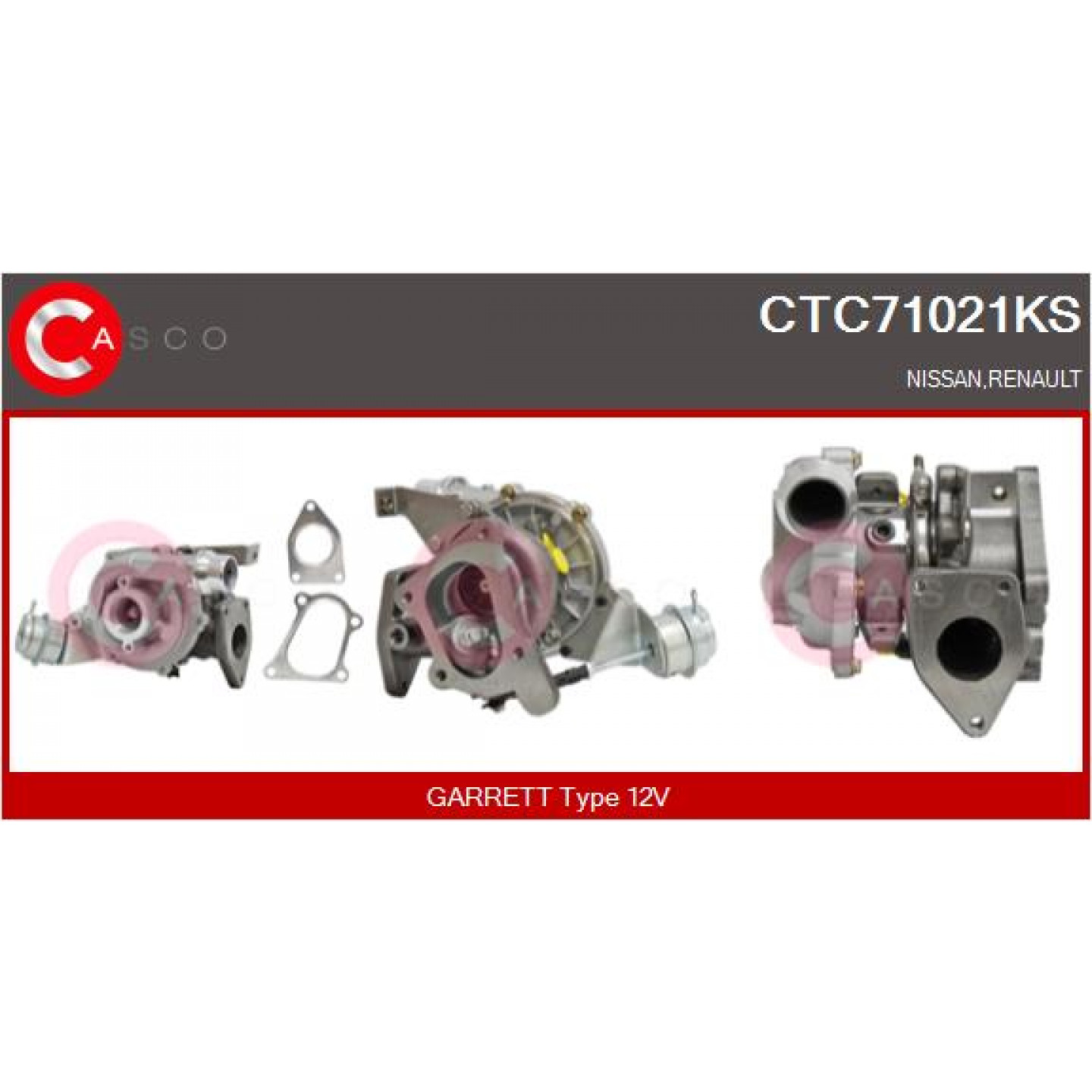Turbocharger CASCO CTC71021KS