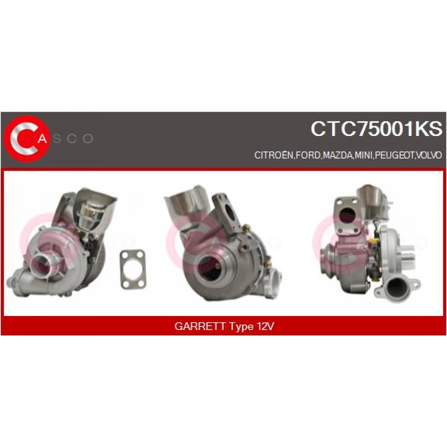 Turbocharger CASCO CTC75001KS