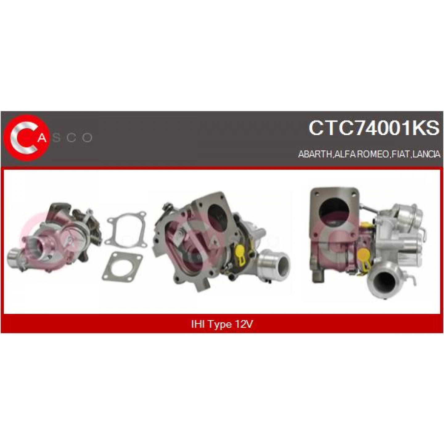 Turbocharger CASCO CTC74001KS